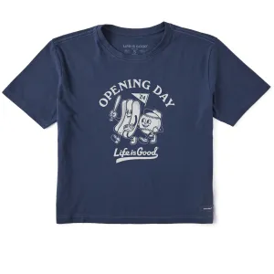 Women's Craft Opening Day '24 Baseball Short Sleeve Crusher Boxy Tee Life is Good