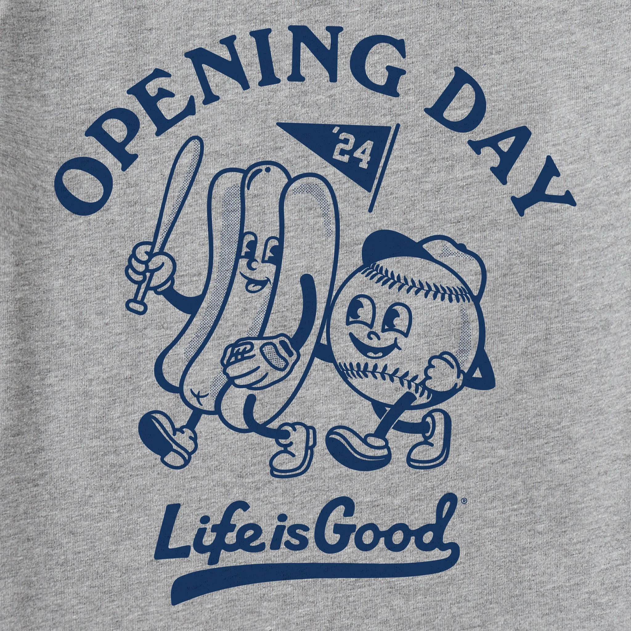 Women's Craft Opening Day '24 Baseball Short Sleeve Crusher Tee Life is Good