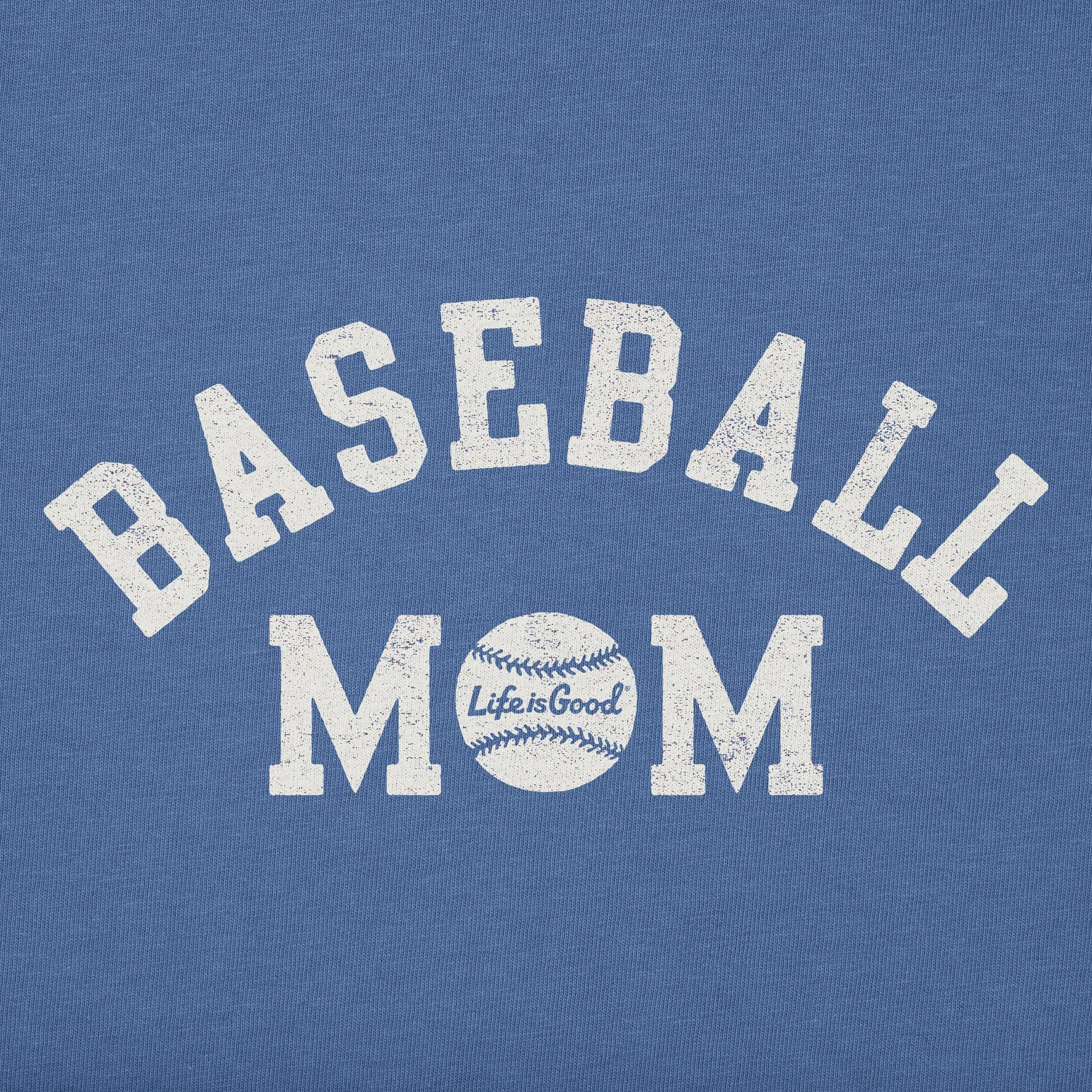 Women's Crafty Baseball Mom Short Sleeve Crusher Tee Life is Good
