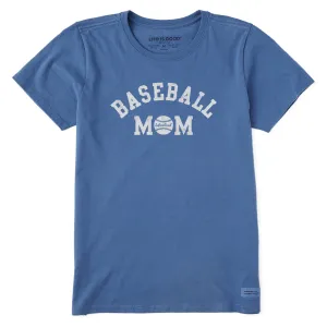 Women's Crafty Baseball Mom Short Sleeve Crusher Tee Life is Good