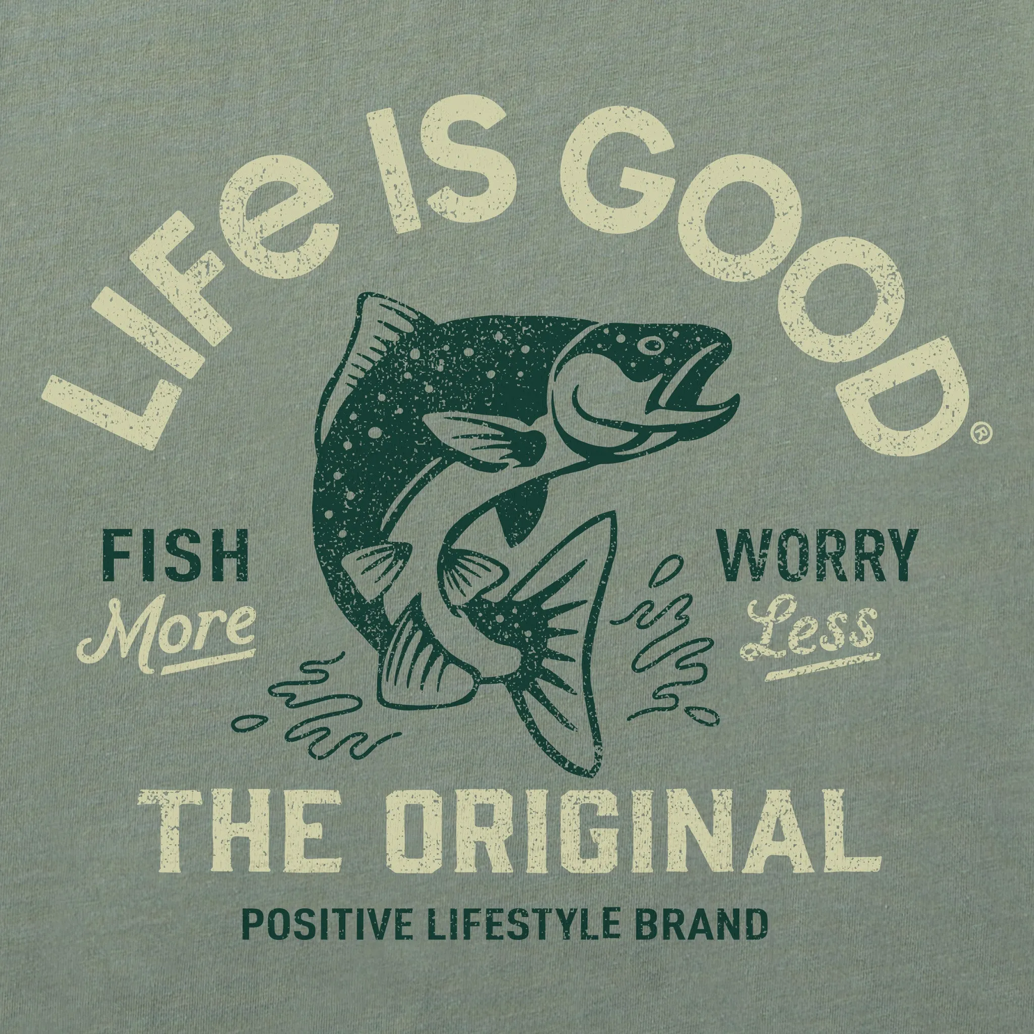 Women's Crafty Fish More Worry Less Short Sleeve Crusher Tee Life is Good