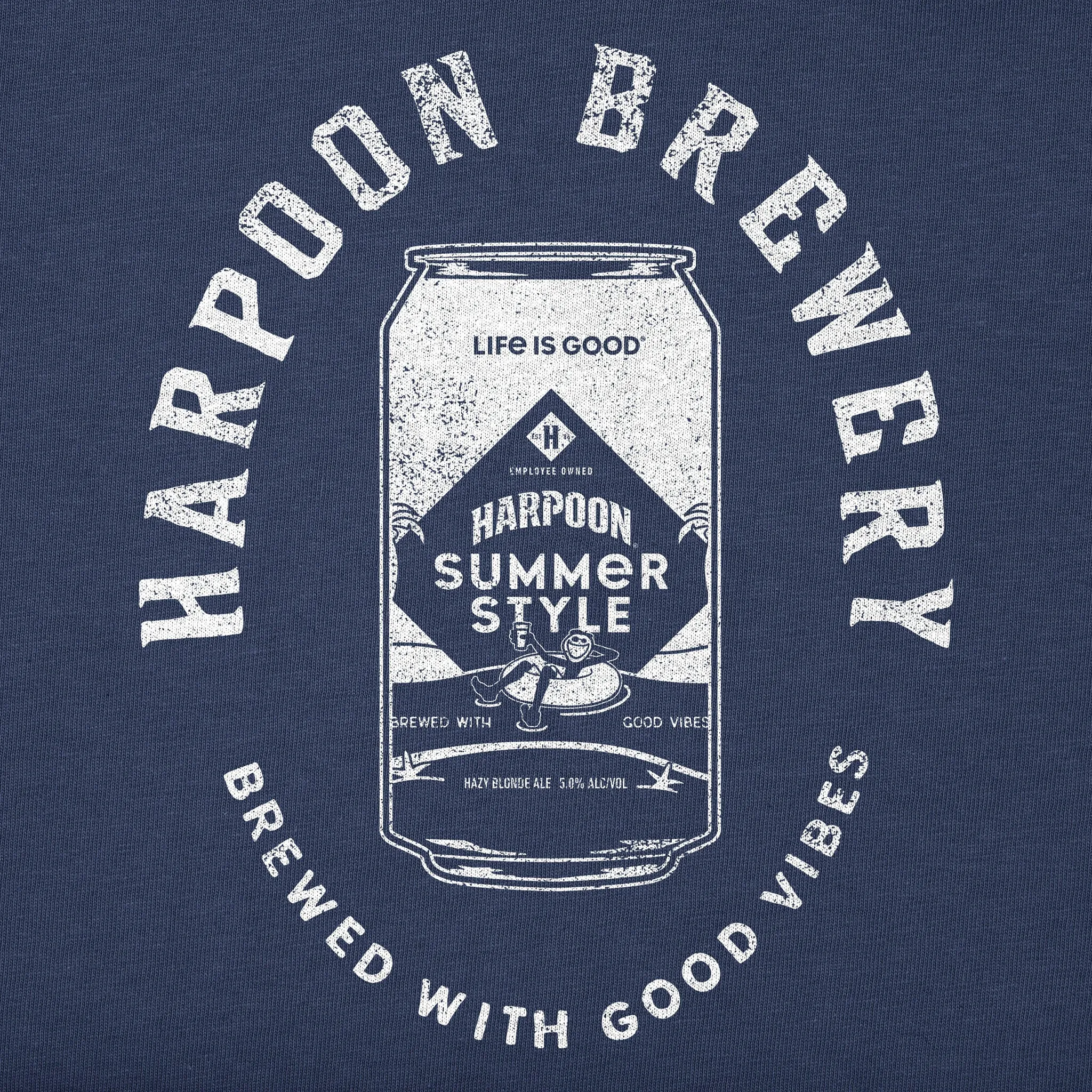 Women's Crafty Harpoon Good Vibes Short Sleeve Crusher Boxy Tee Life is Good