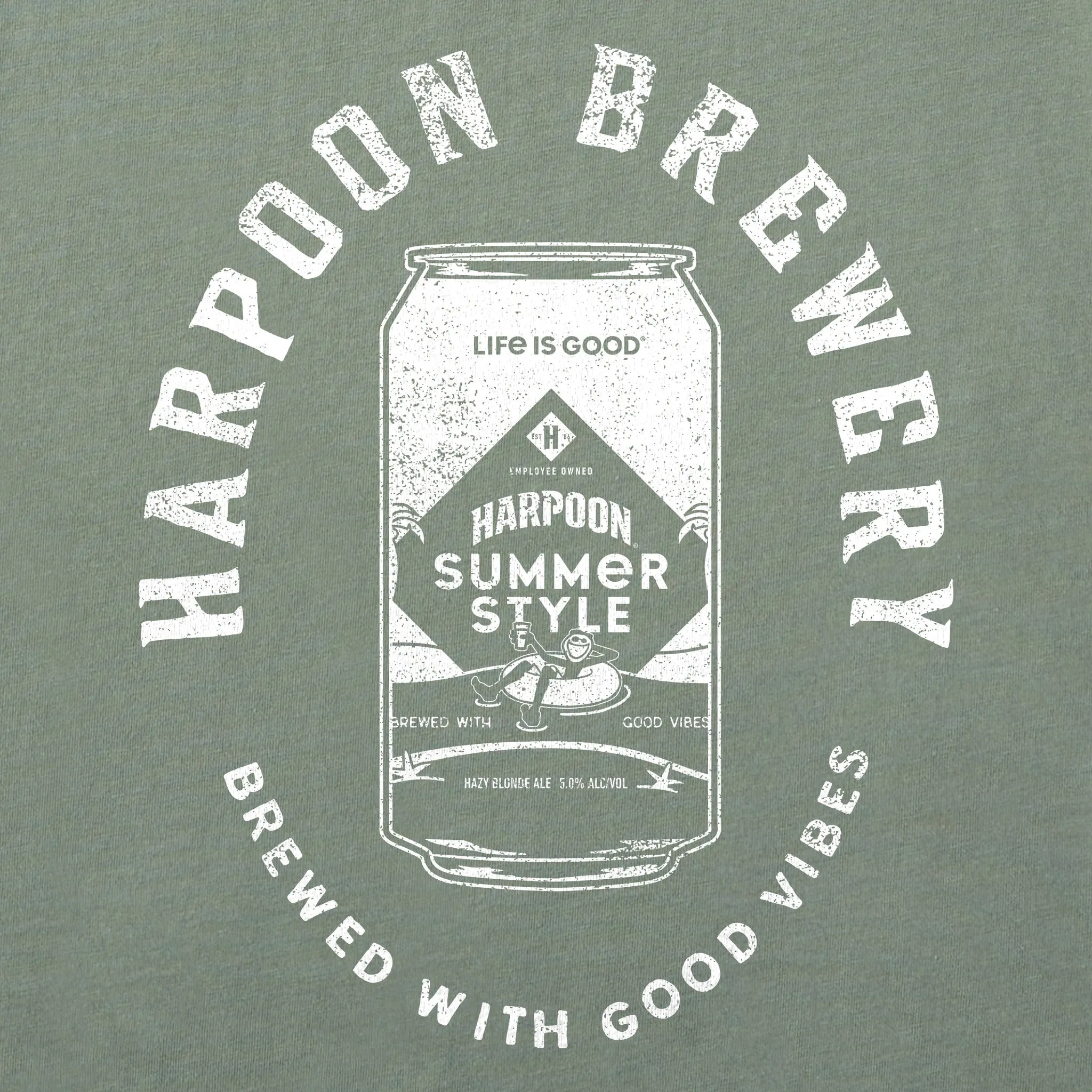 Women's Crafty Harpoon Good Vibes Short Sleeve Crusher Boxy Tee Life is Good