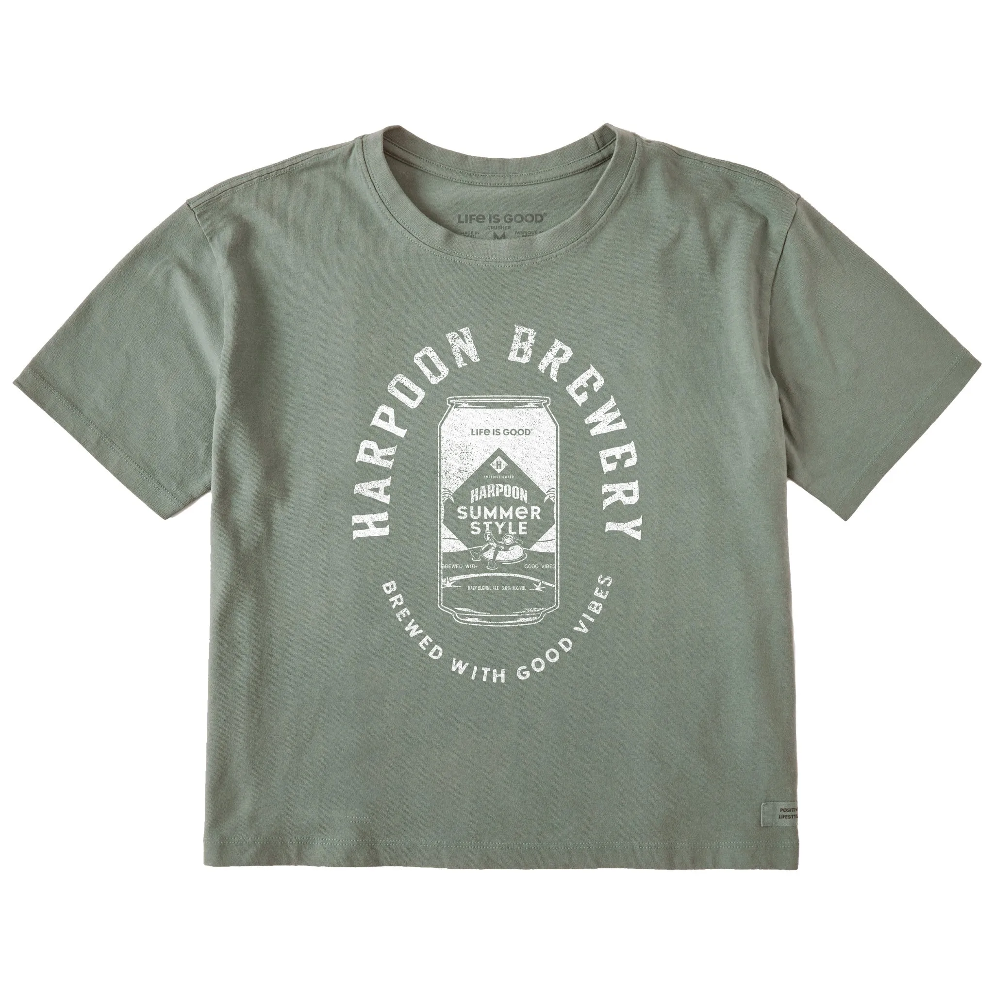 Women's Crafty Harpoon Good Vibes Short Sleeve Crusher Boxy Tee Life is Good
