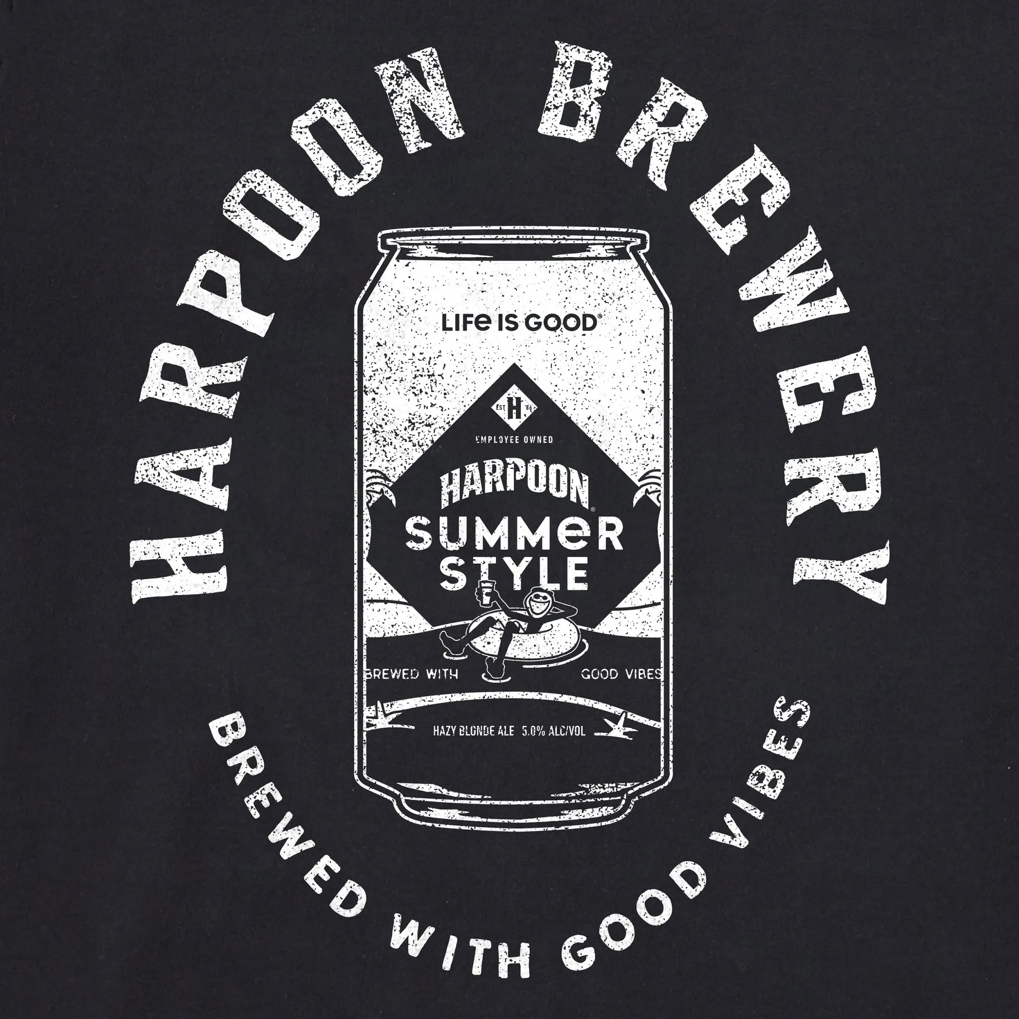 Women's Crafty Harpoon Good Vibes Short Sleeve Crusher Tee Life is Good