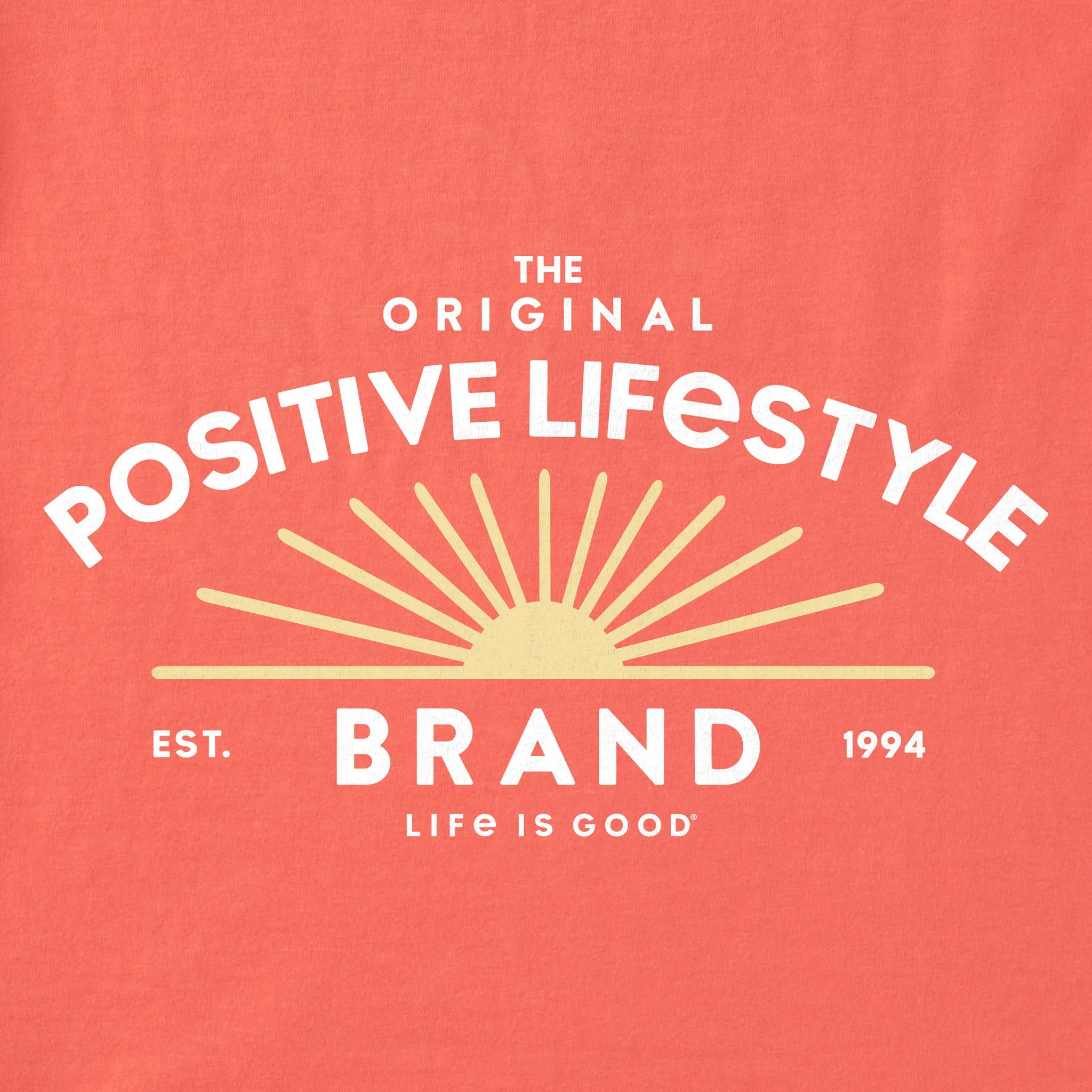Women's Crafty Positive Lifestyle Sun Short Sleeve Crusher Tee Life is Good