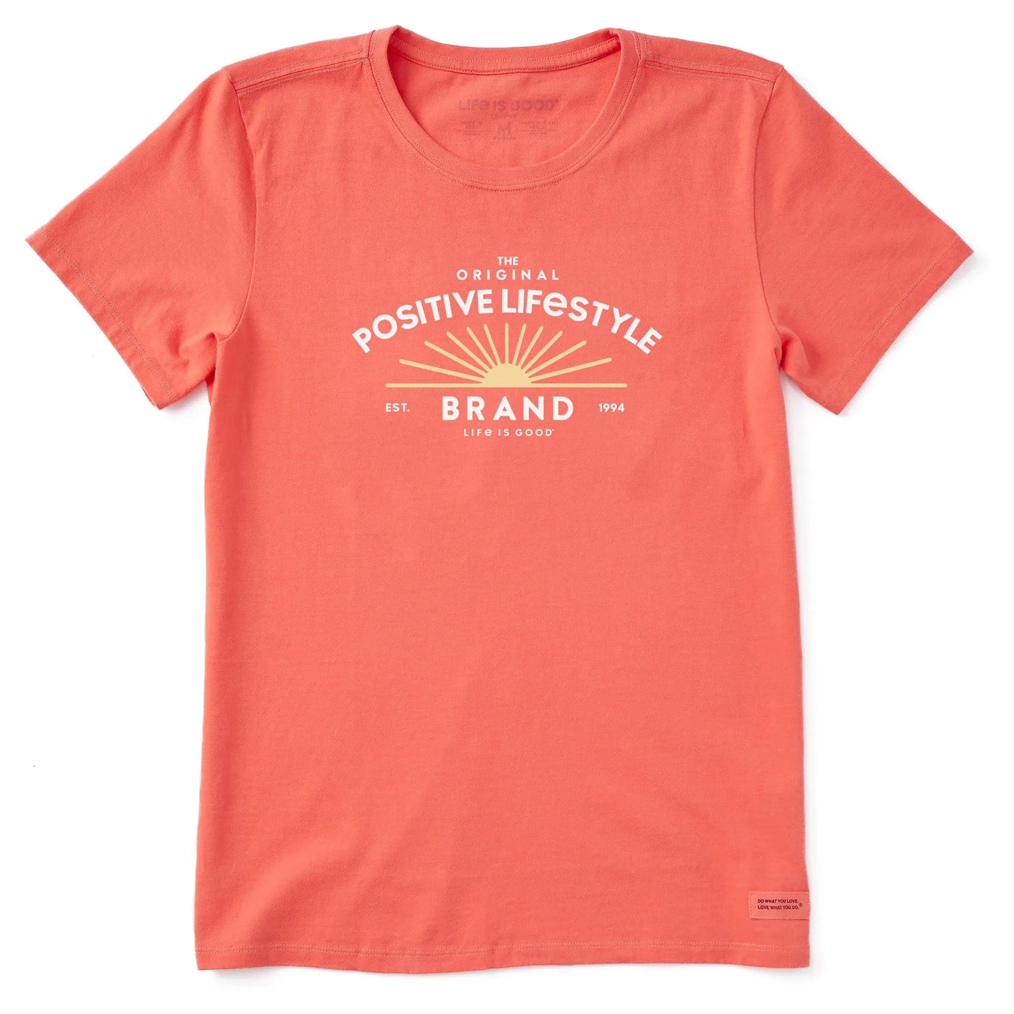 Women's Crafty Positive Lifestyle Sun Short Sleeve Crusher Tee Life is Good