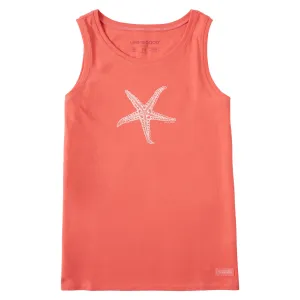Women's Crafty Starfish Crusher Tank Life is Good