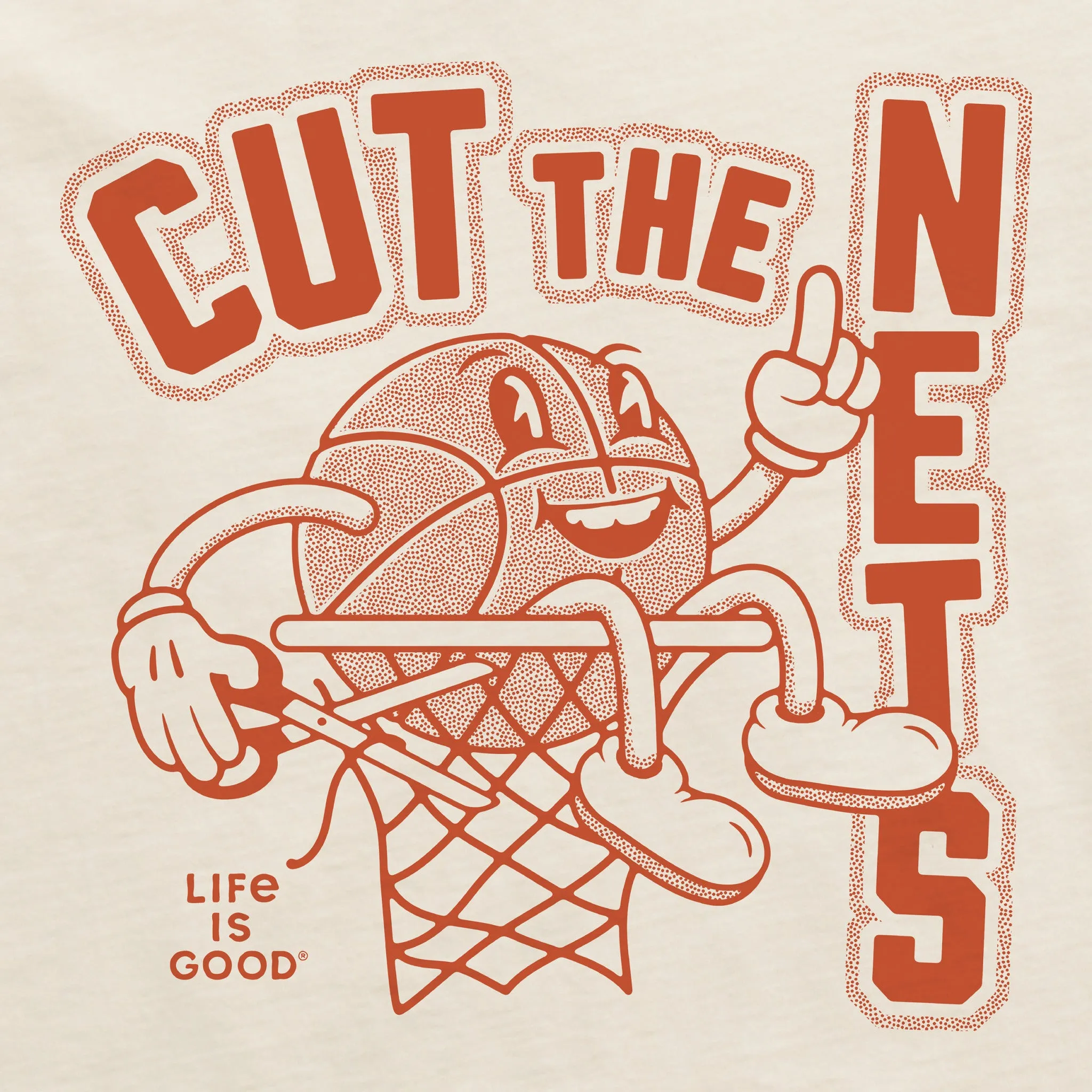 Women's Cut the Nets Short Sleeve Crusher Boxy Tee Life is Good