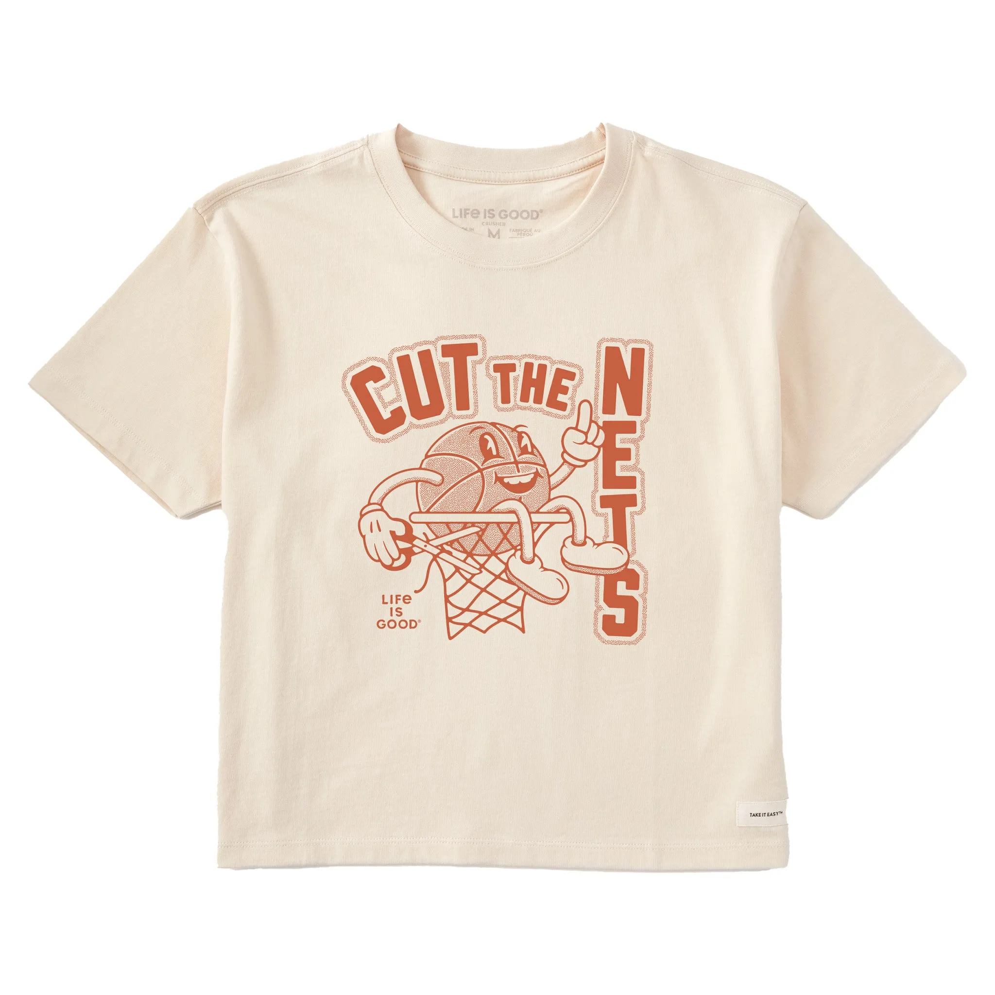 Women's Cut the Nets Short Sleeve Crusher Boxy Tee Life is Good