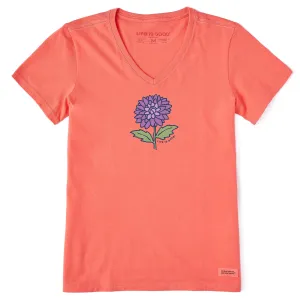 Women's Dahlia Short Sleeve Vee Life is Good