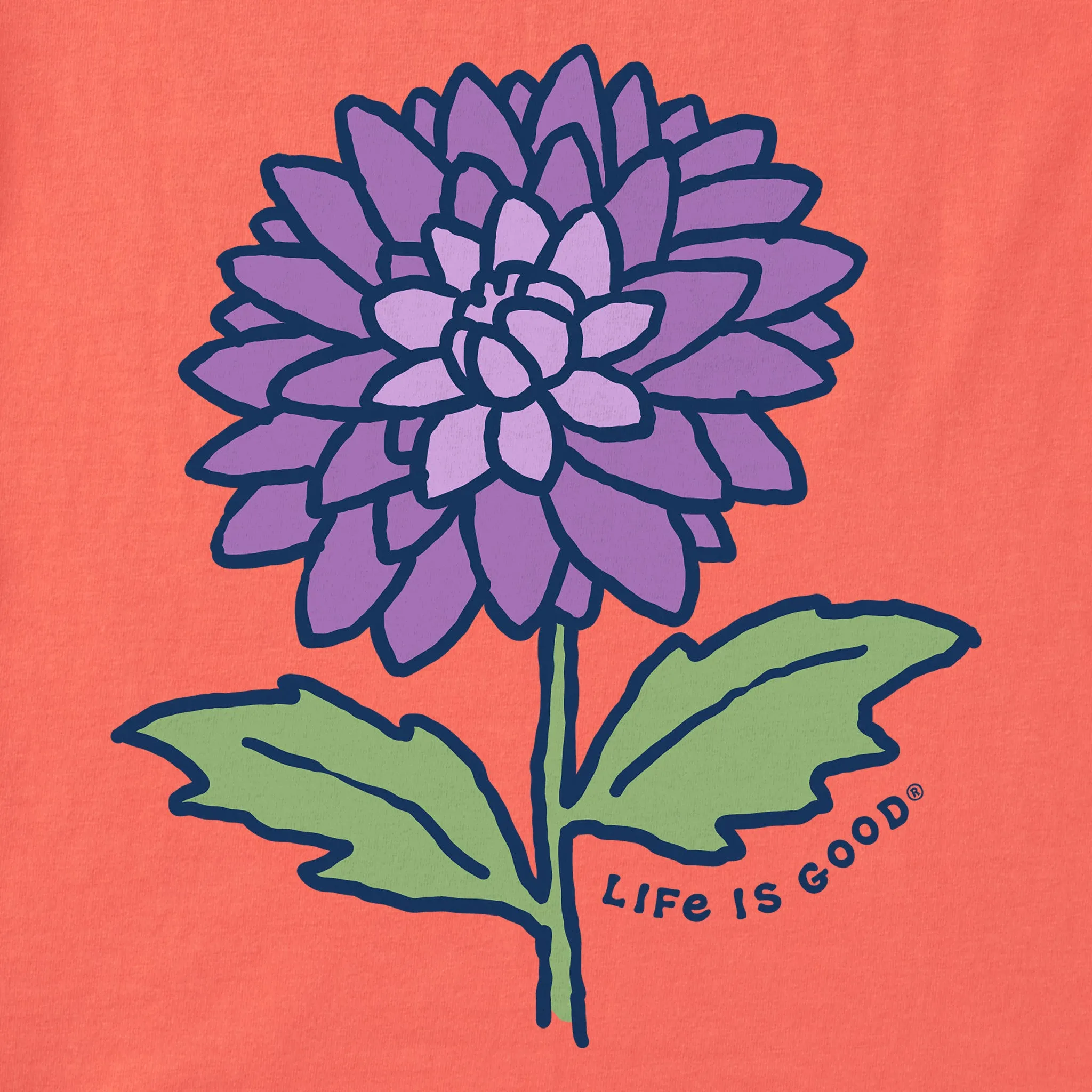 Women's Dahlia Short Sleeve Vee Life is Good