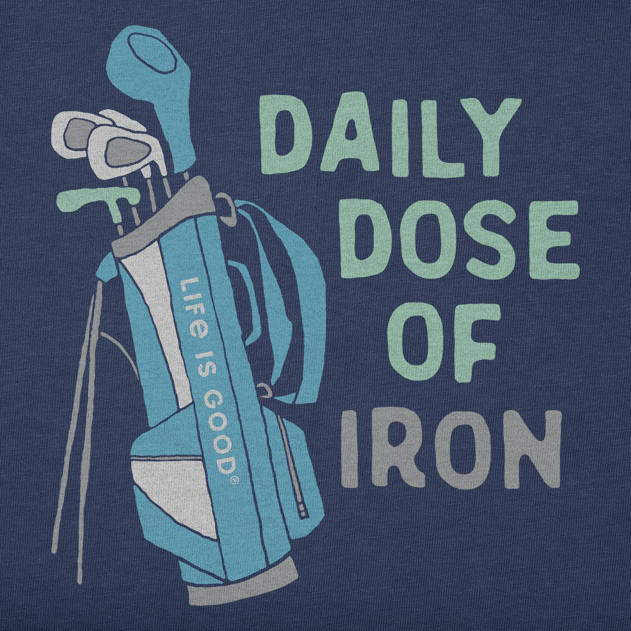 Women's Daily Dose of Iron Clubs Long Sleeve Crusher Tee Life is Good
