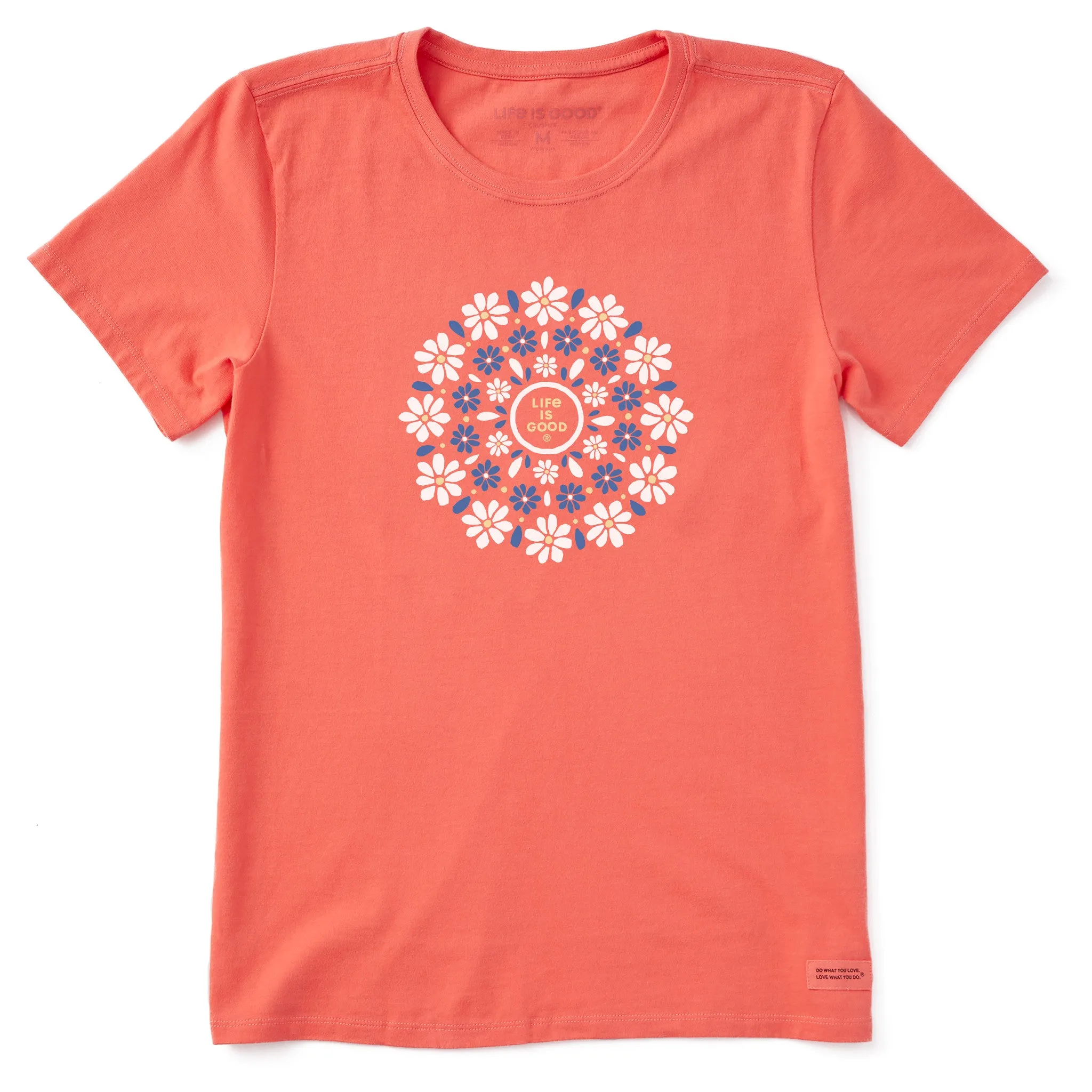 Women's Daisies Mandala Short Sleeve Tee Life is Good