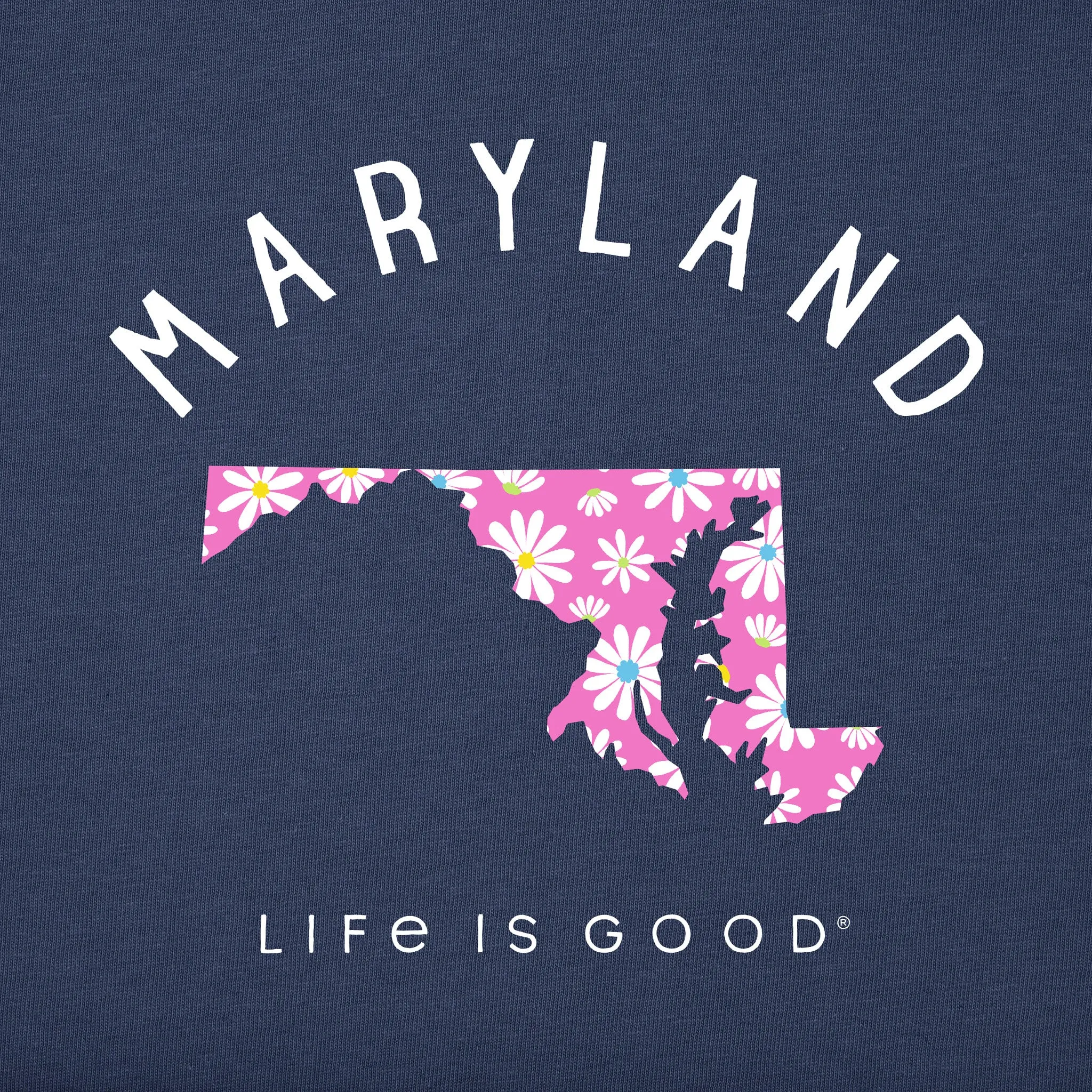 Women's Daisies Maryland Short Sleeve Crusher Tee Life is Good