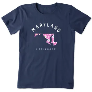 Women's Daisies Maryland Short Sleeve Crusher Tee Life is Good