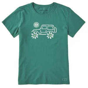 Women's Daisy ATV Short Sleeve Crusher Tee Life is Good
