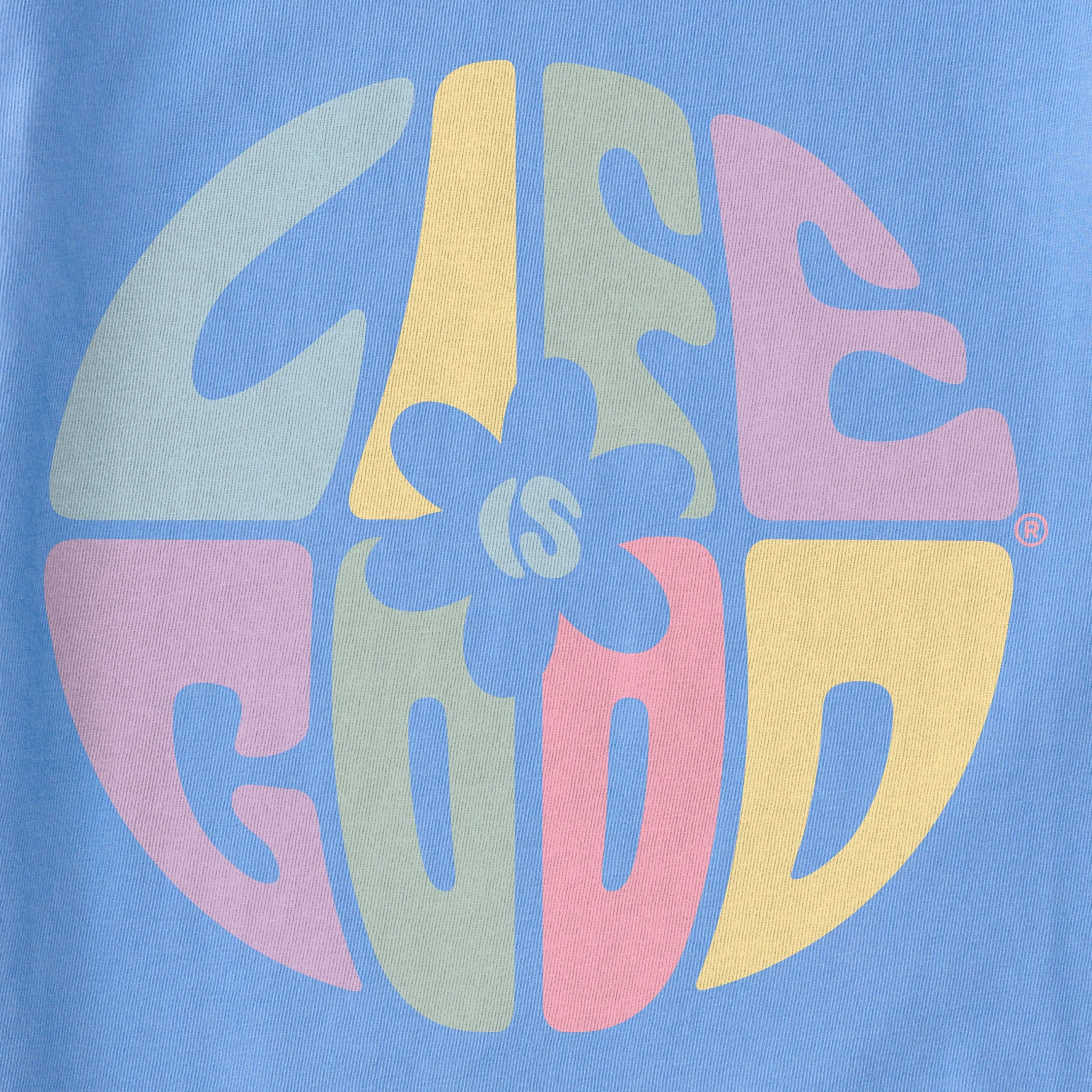Women's Daisy Circle Psychedelic Crusher Tank Life is Good