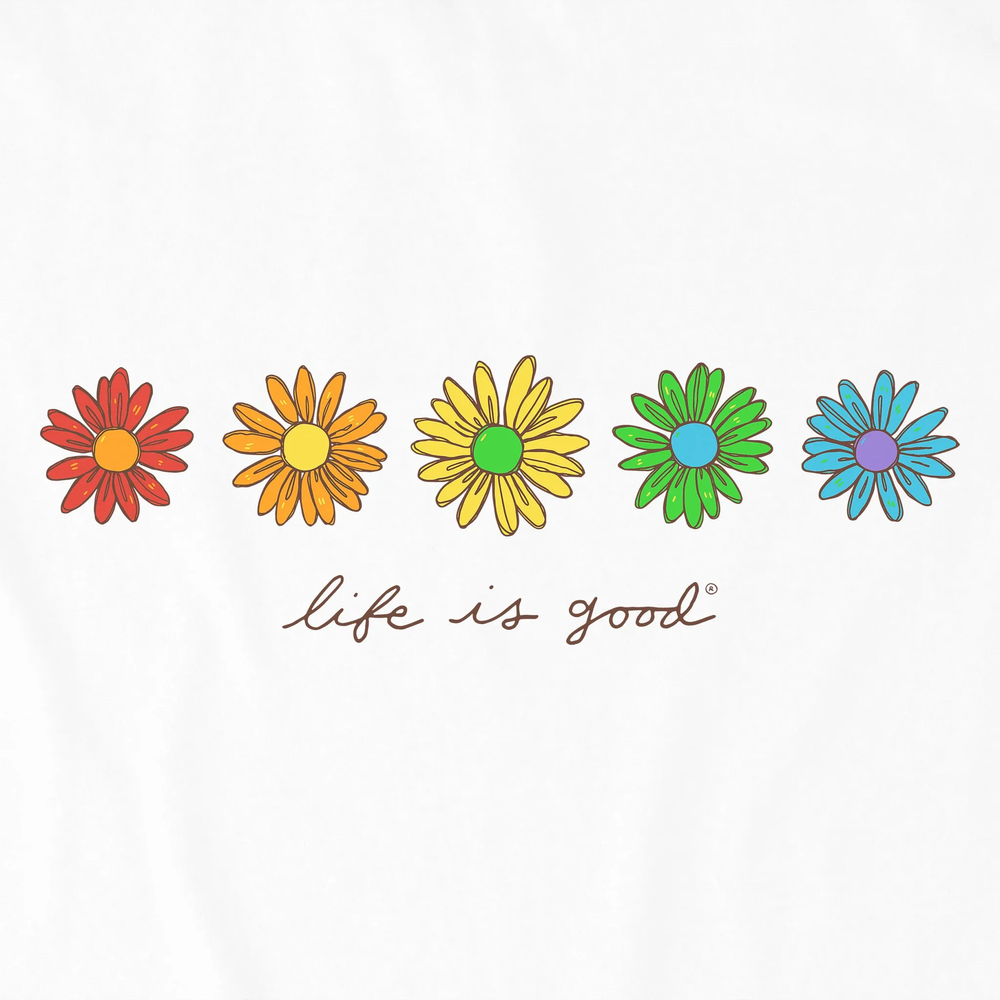 Women's Daisy Spectrum Short Sleeve Tee Life is Good