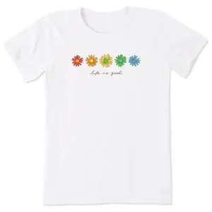 Women's Daisy Spectrum Short Sleeve Tee Life is Good