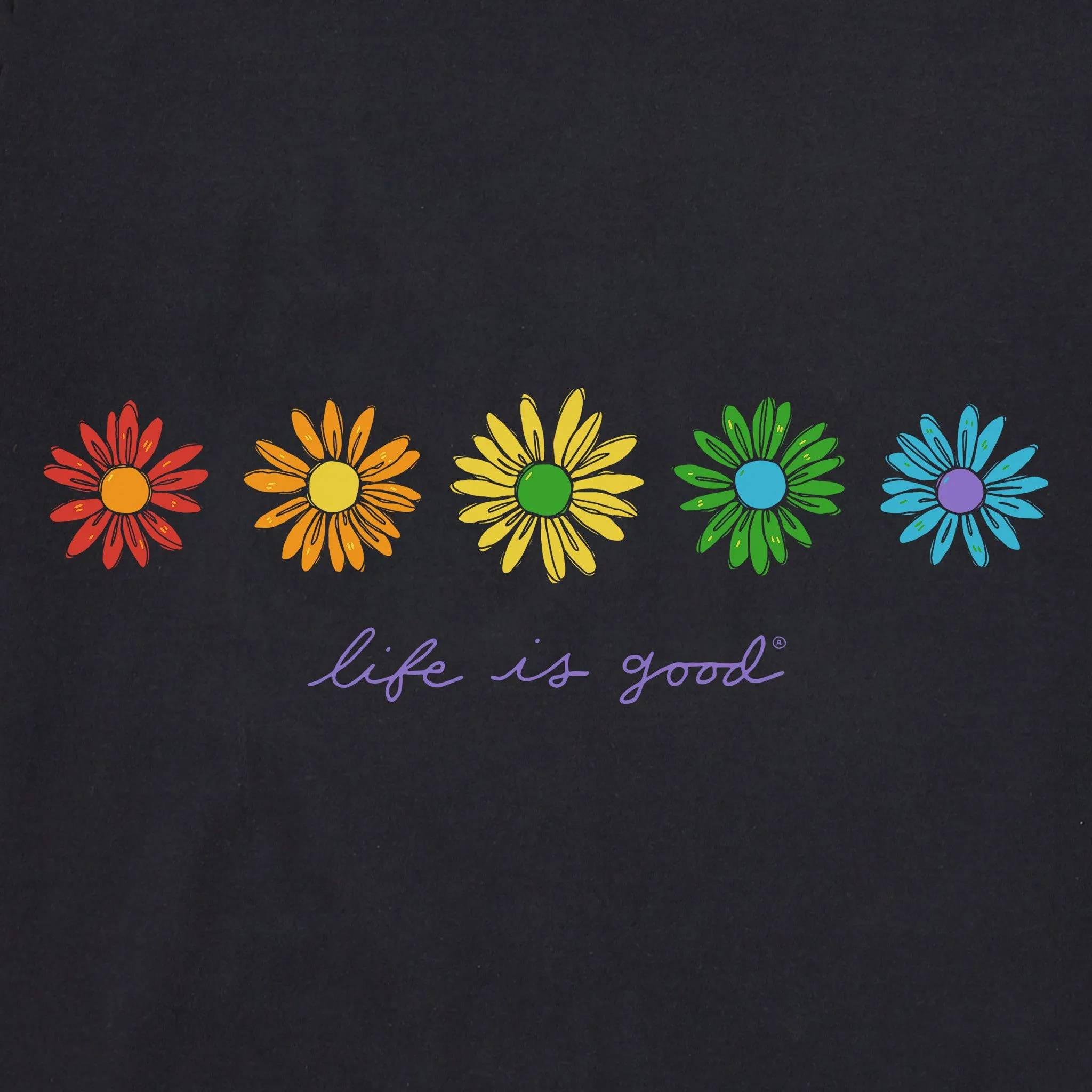 Women's Daisy Spectrum Short Sleeve Tee Life is Good
