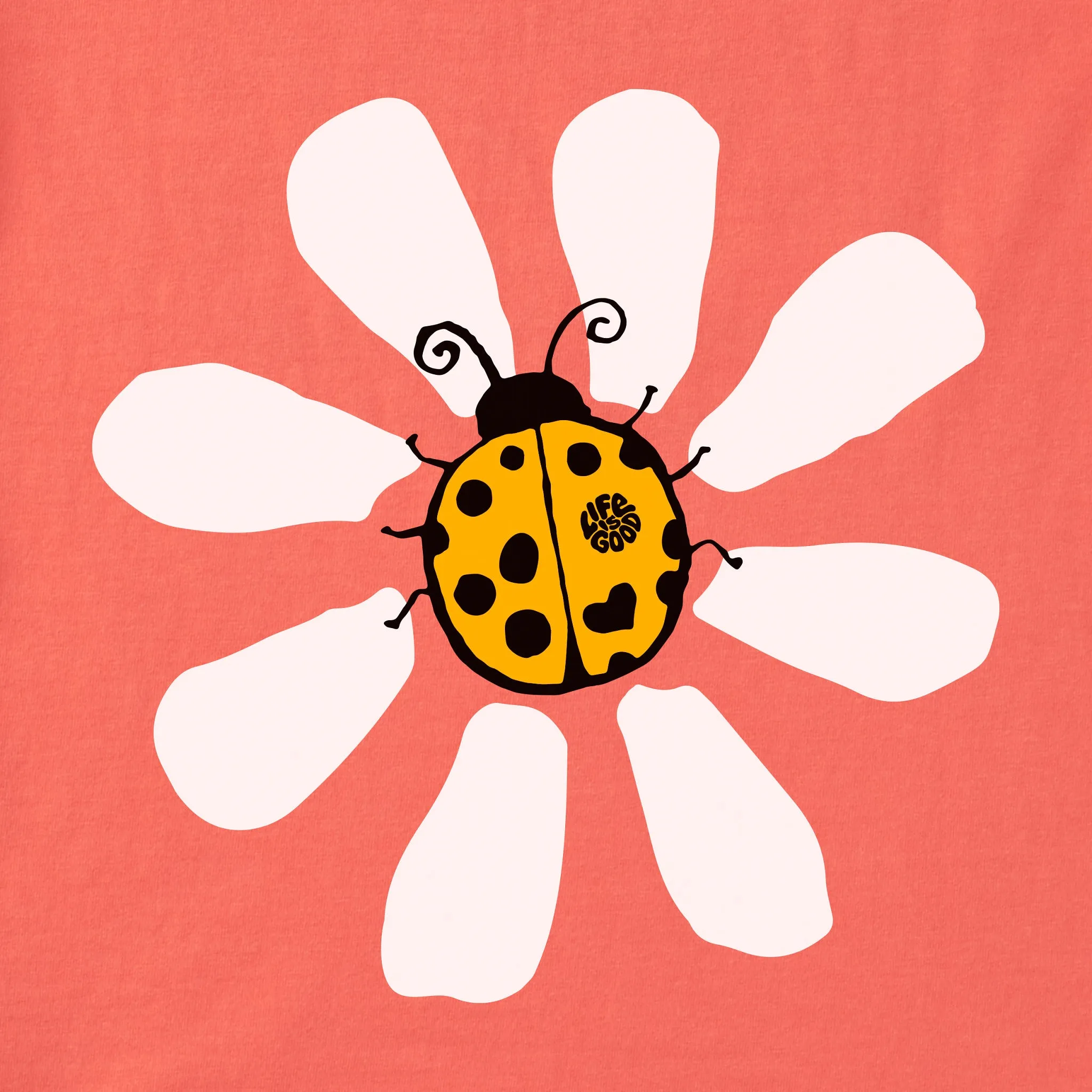 Women's Daisybug Short Sleeve Crusher Vee Life is Good