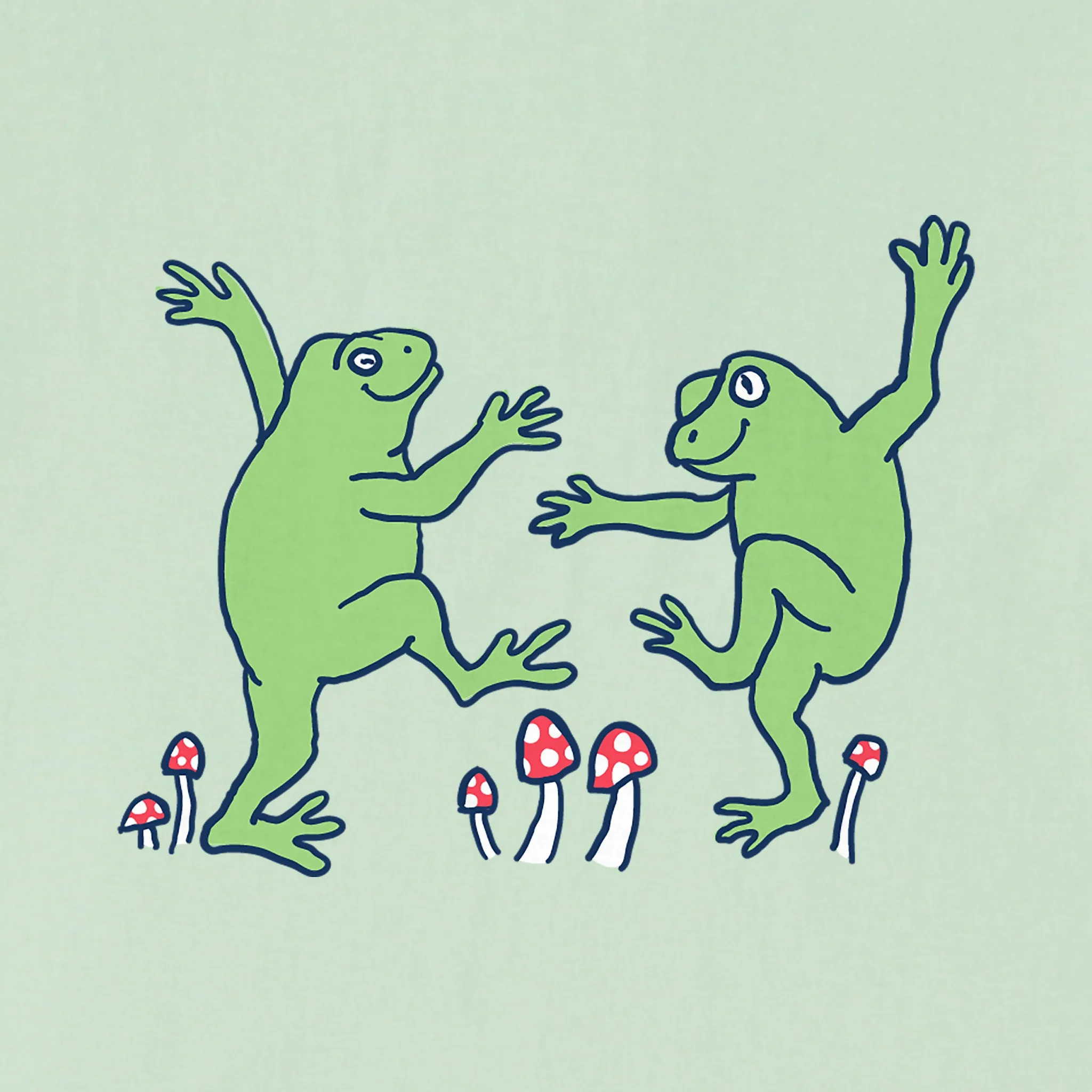 Women's Dancing Frogs Short Sleeve Crusher Boxy Tee Life is Good
