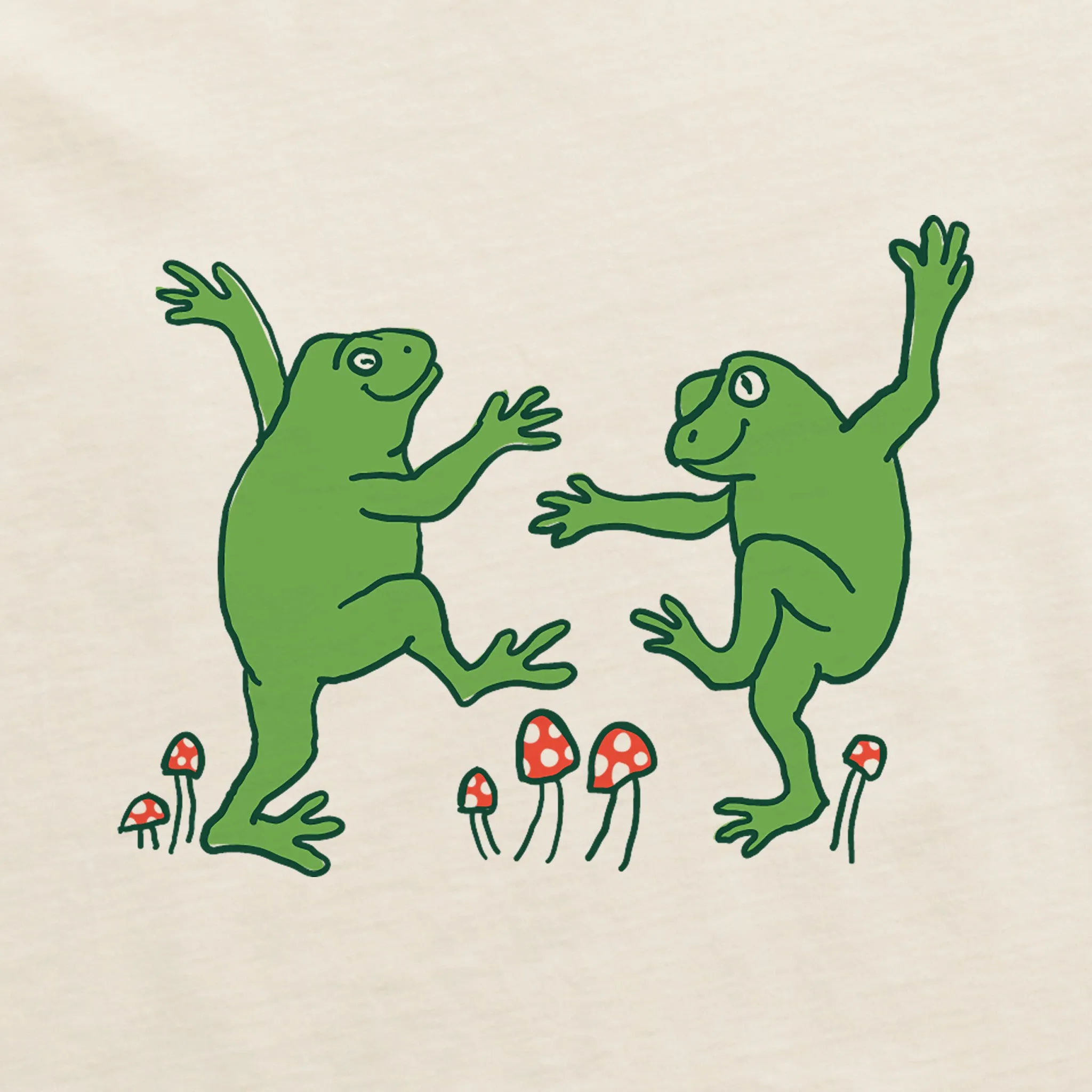 Women's Dancing Frogs Short Sleeve Crusher Boxy Tee Life is Good