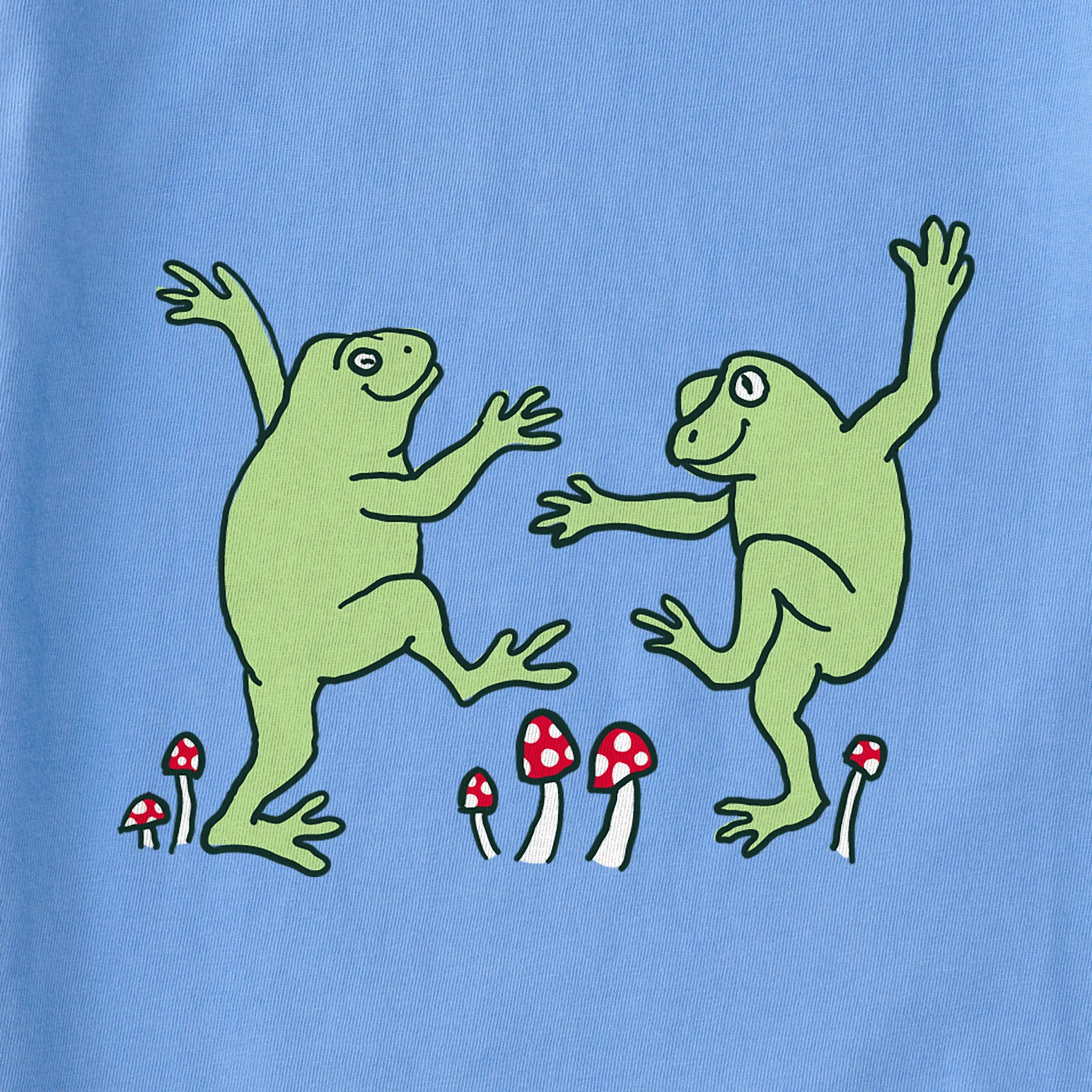 Women's Dancing Frogs Short Sleeve Crusher Boxy Tee Life is Good
