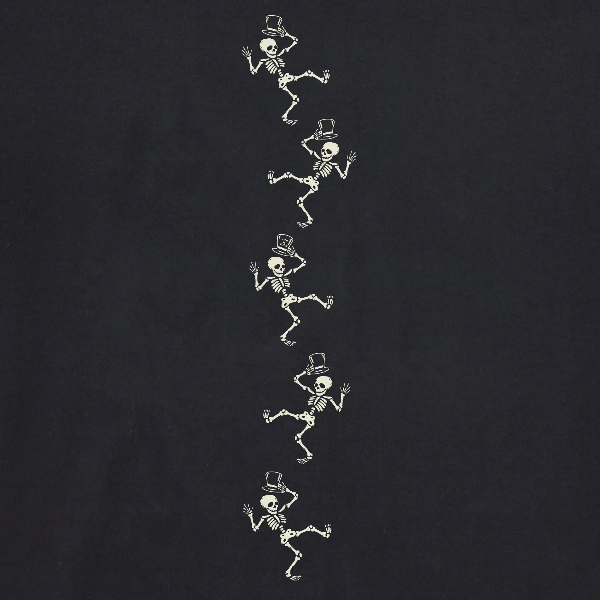 Women's Dancing Skeletons Long Sleeve Crusher Tee Life is Good
