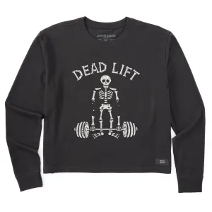 Women's Dead Lift Long Sleeve Crusher Boxy Tee Life is Good