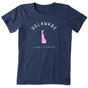 Women's Delaware Daisies Short Sleeve Crusher Tee Life is Good