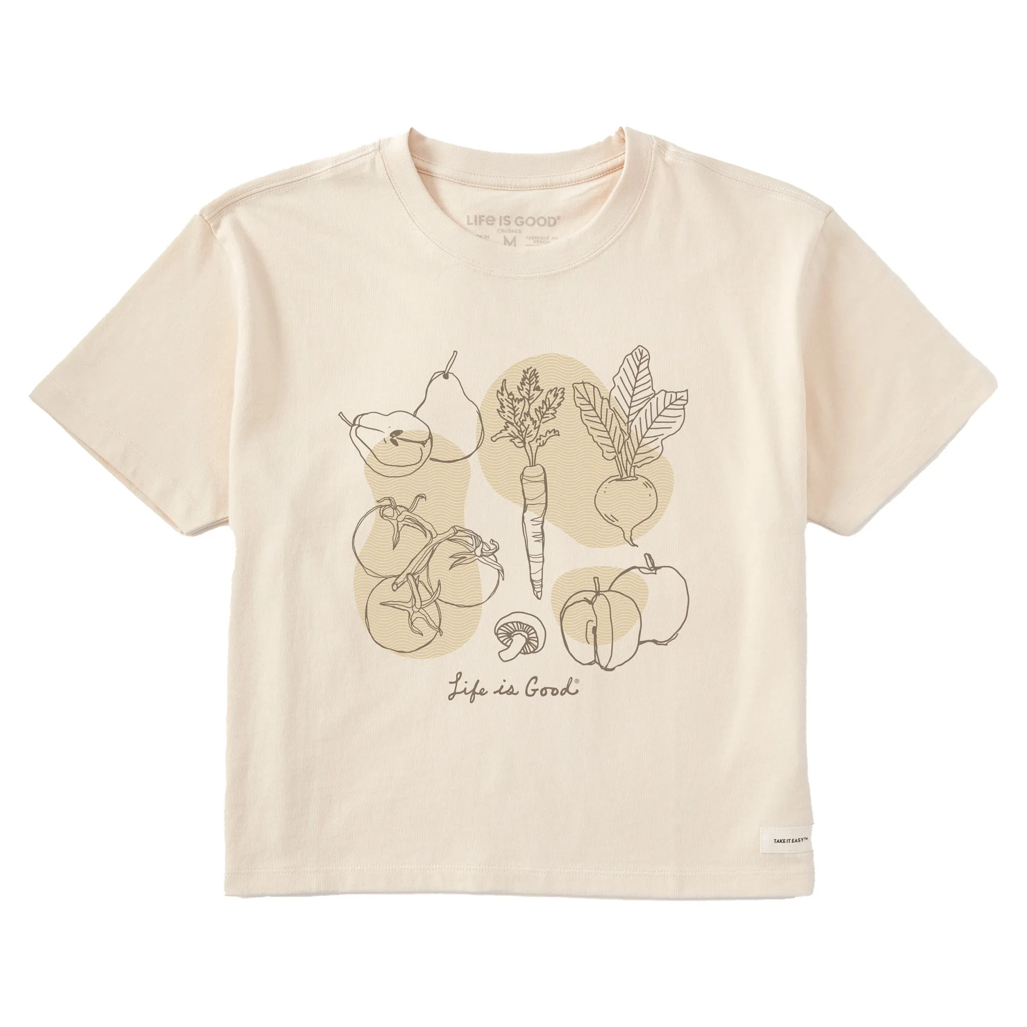 Women's Delicate Plant Medley Short Sleeve Crusher Boxy Tee Life is Good