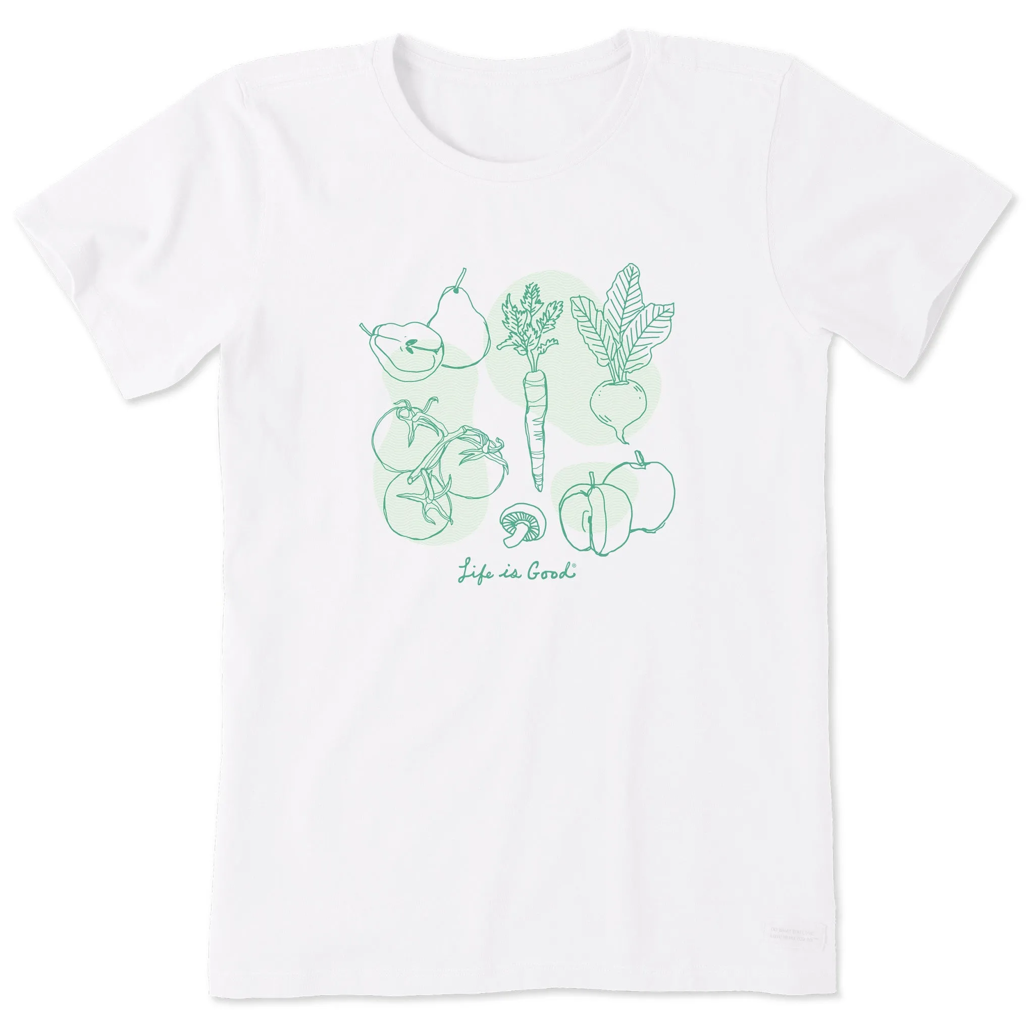 Women's Delicate Plant Medley Short Sleeve Tee Life is Good