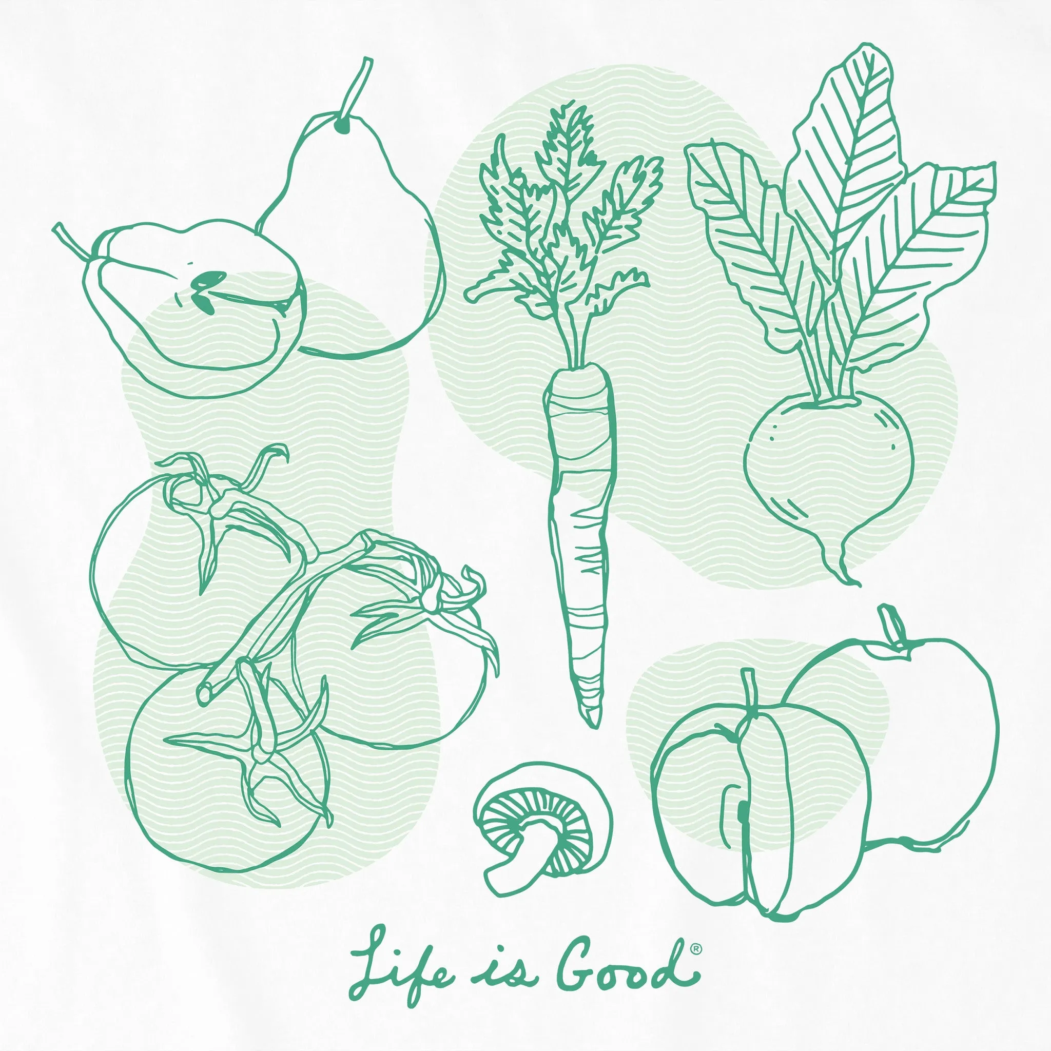 Women's Delicate Plant Medley Short Sleeve Tee Life is Good