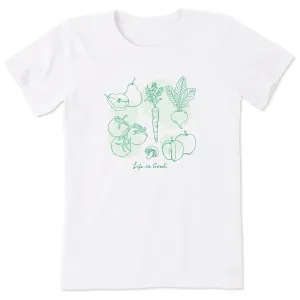Women's Delicate Plant Medley Short Sleeve Tee Life is Good
