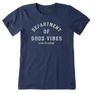 Women's Dept. of Good Vibes Short Sleeve Tee Life is Good