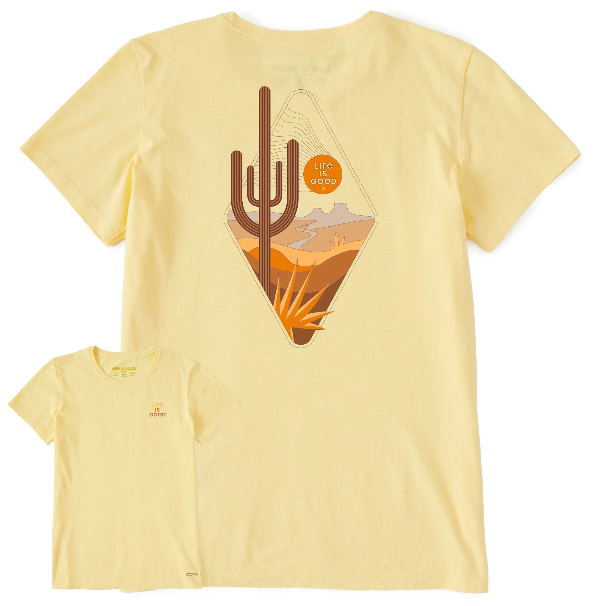 Women's Desert Diamond Short Sleeve Tee Life is Good