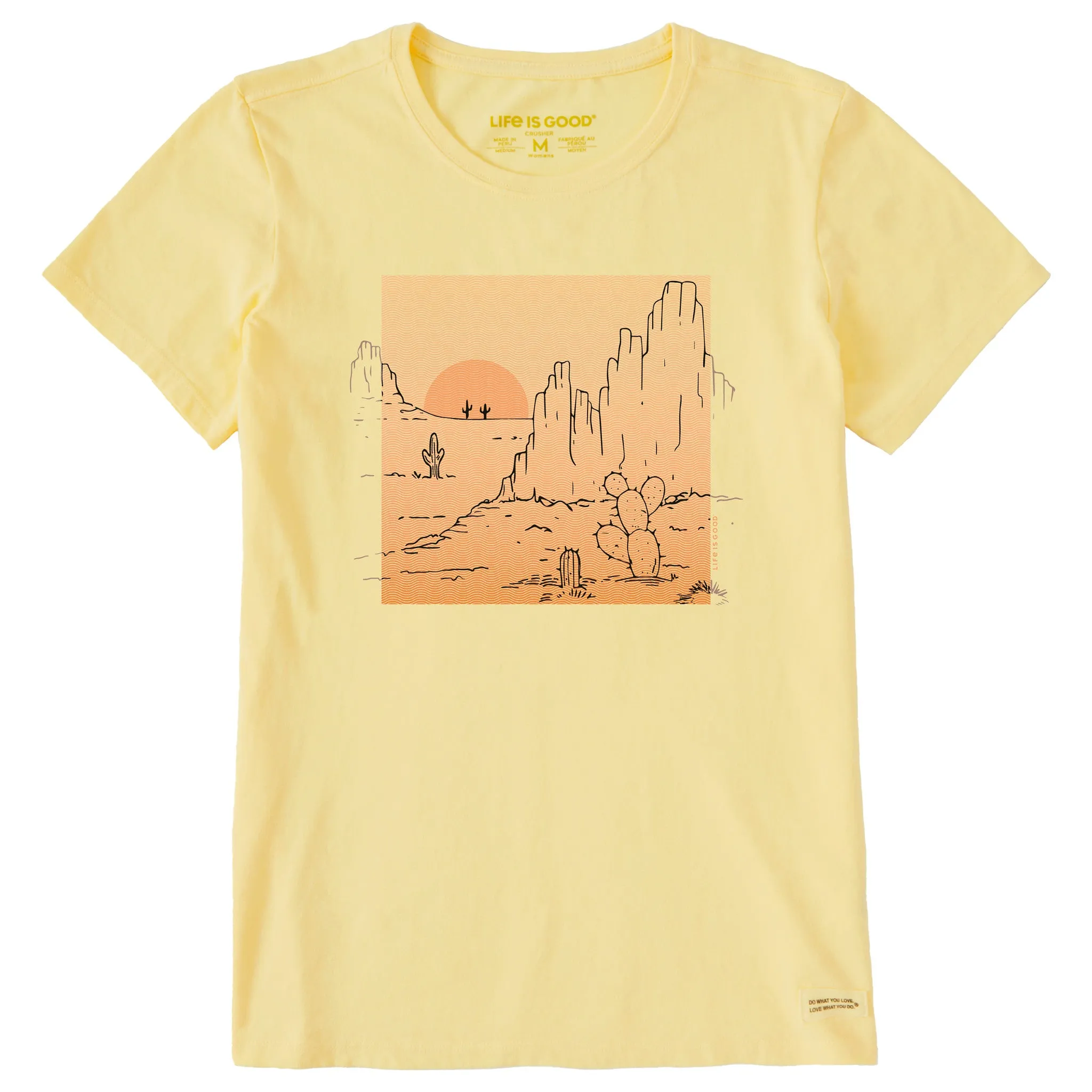 Women's Desert Sunset Short Sleeve Tee Life is Good