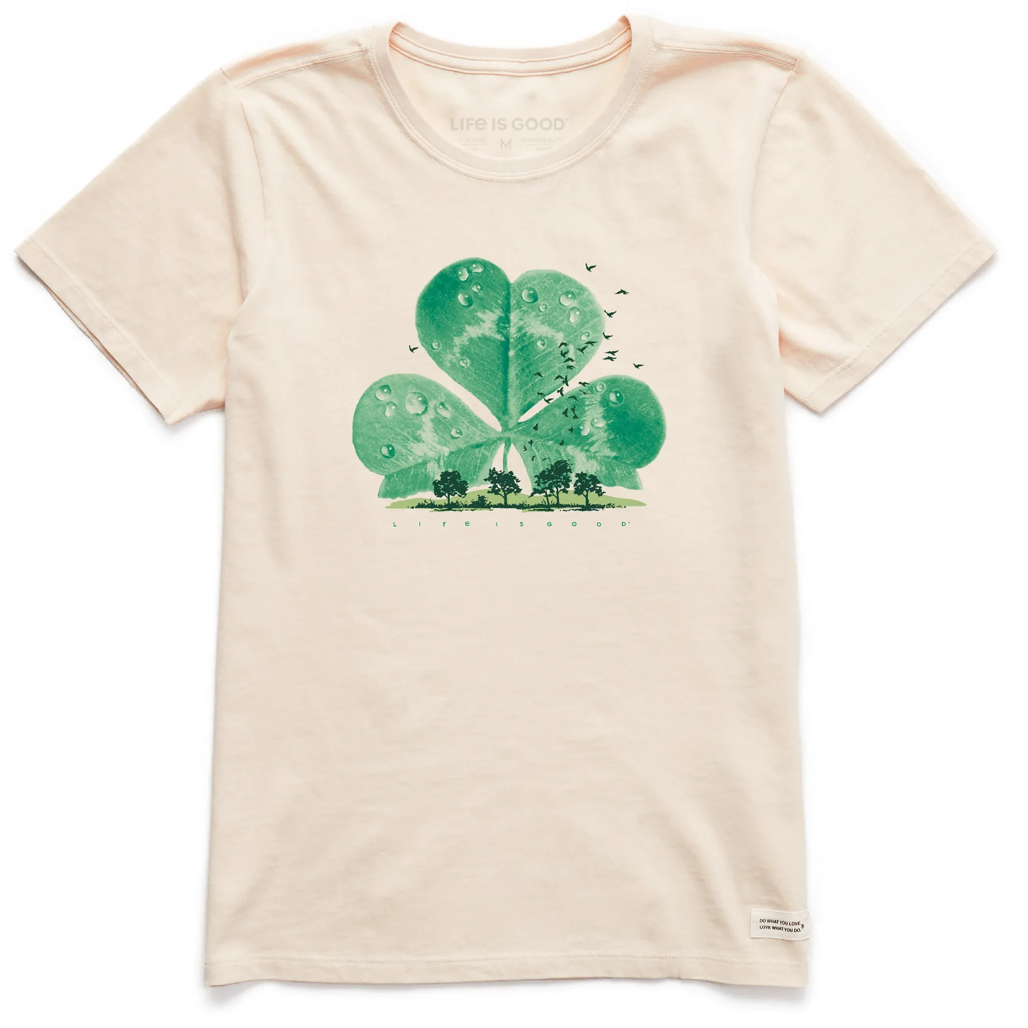 Women's Dewy Cloverscape Short Sleeve Crusher Tee Life is Good