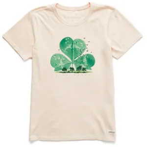 Women's Dewy Cloverscape Short Sleeve Crusher Tee Life is Good