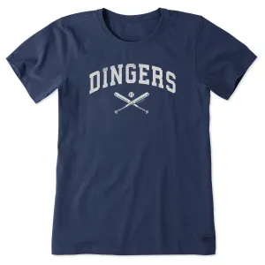 Women's Dingers Arch Short Sleeve Tee Life is Good