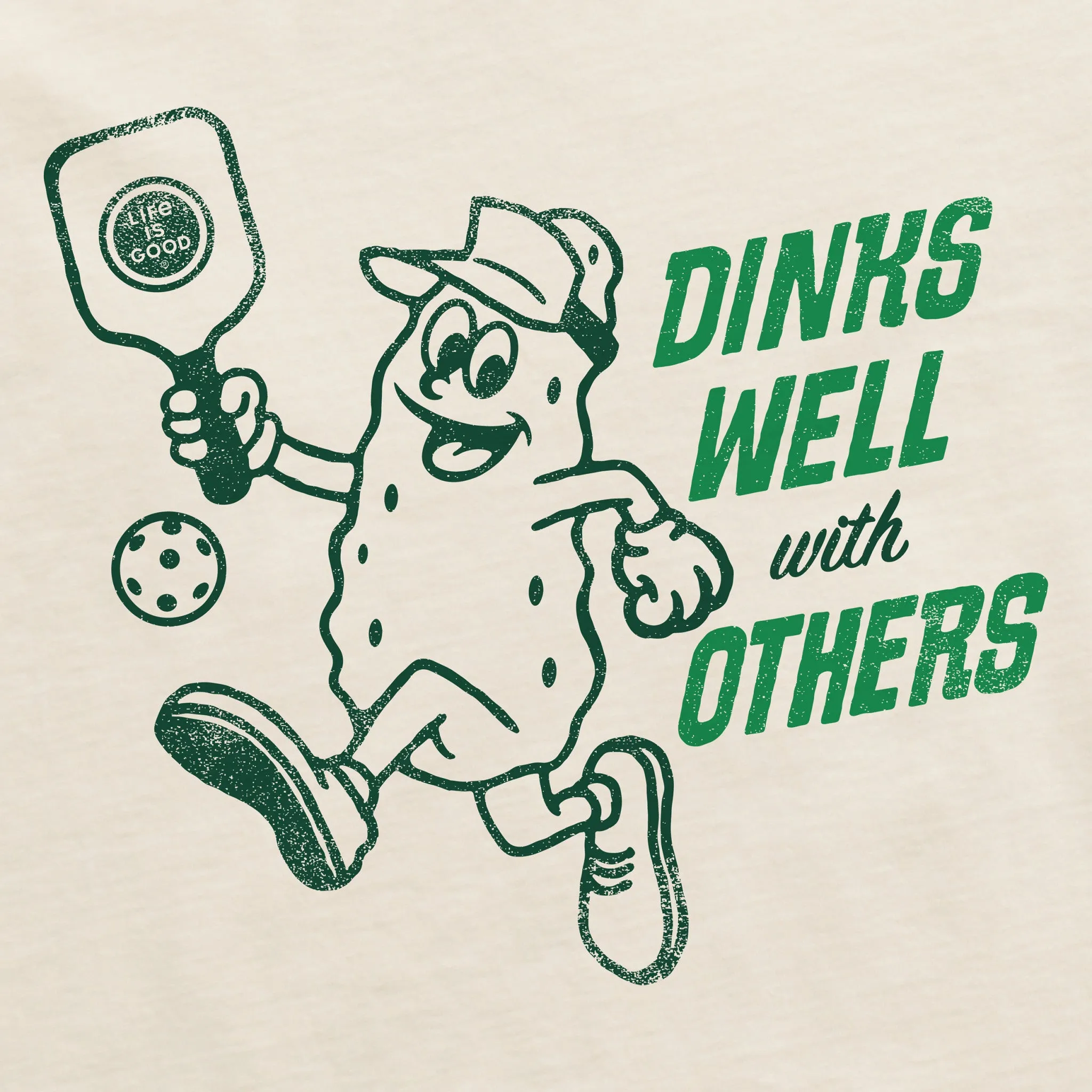 Women's Dinks Well Short Sleeve Crusher Boxy Tee Life is Good