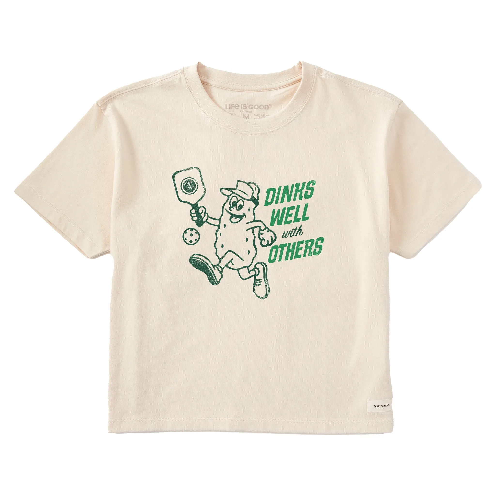Women's Dinks Well Short Sleeve Crusher Boxy Tee Life is Good