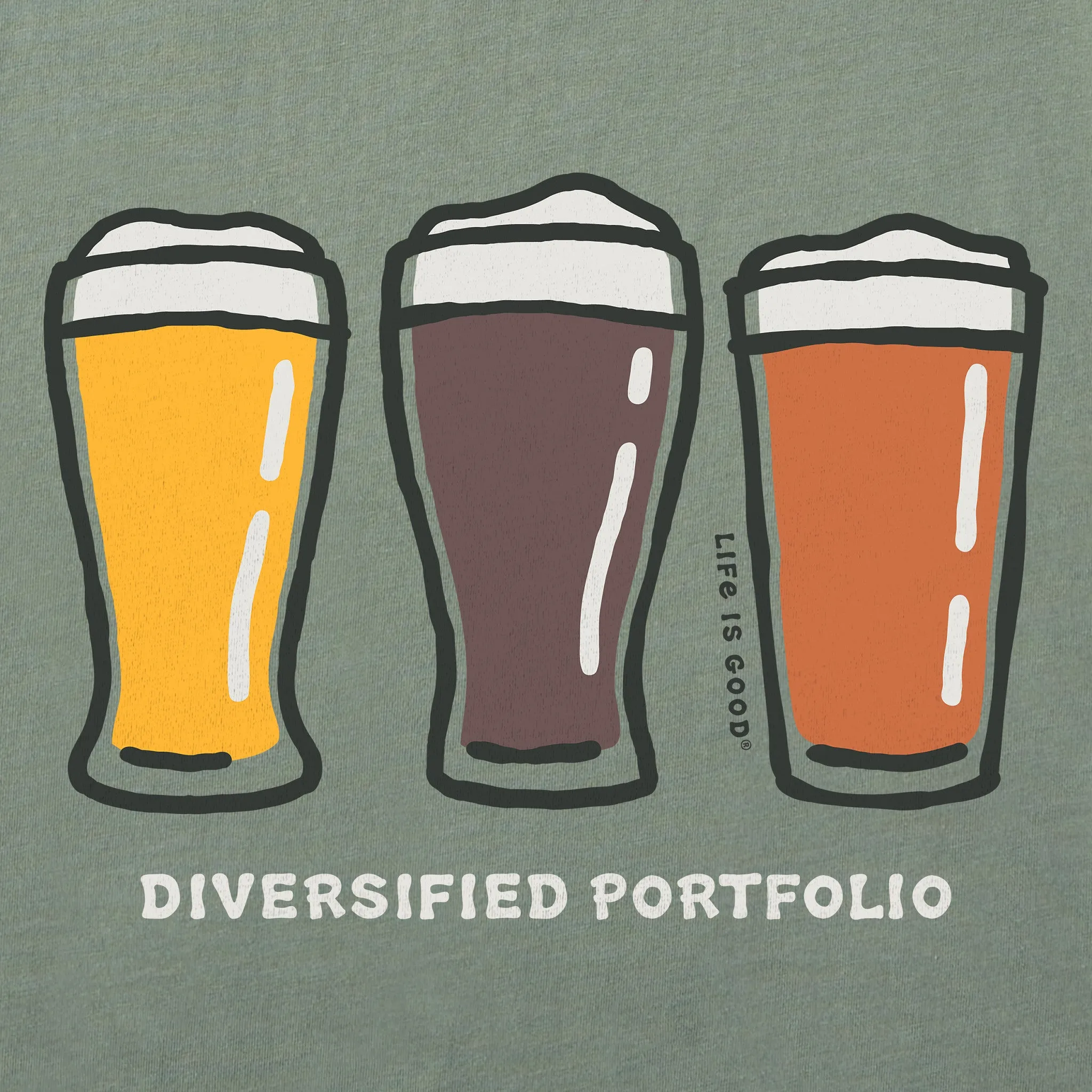 Women's Diversified Portfolio Beers Short Sleeve Crusher Tee Life is Good