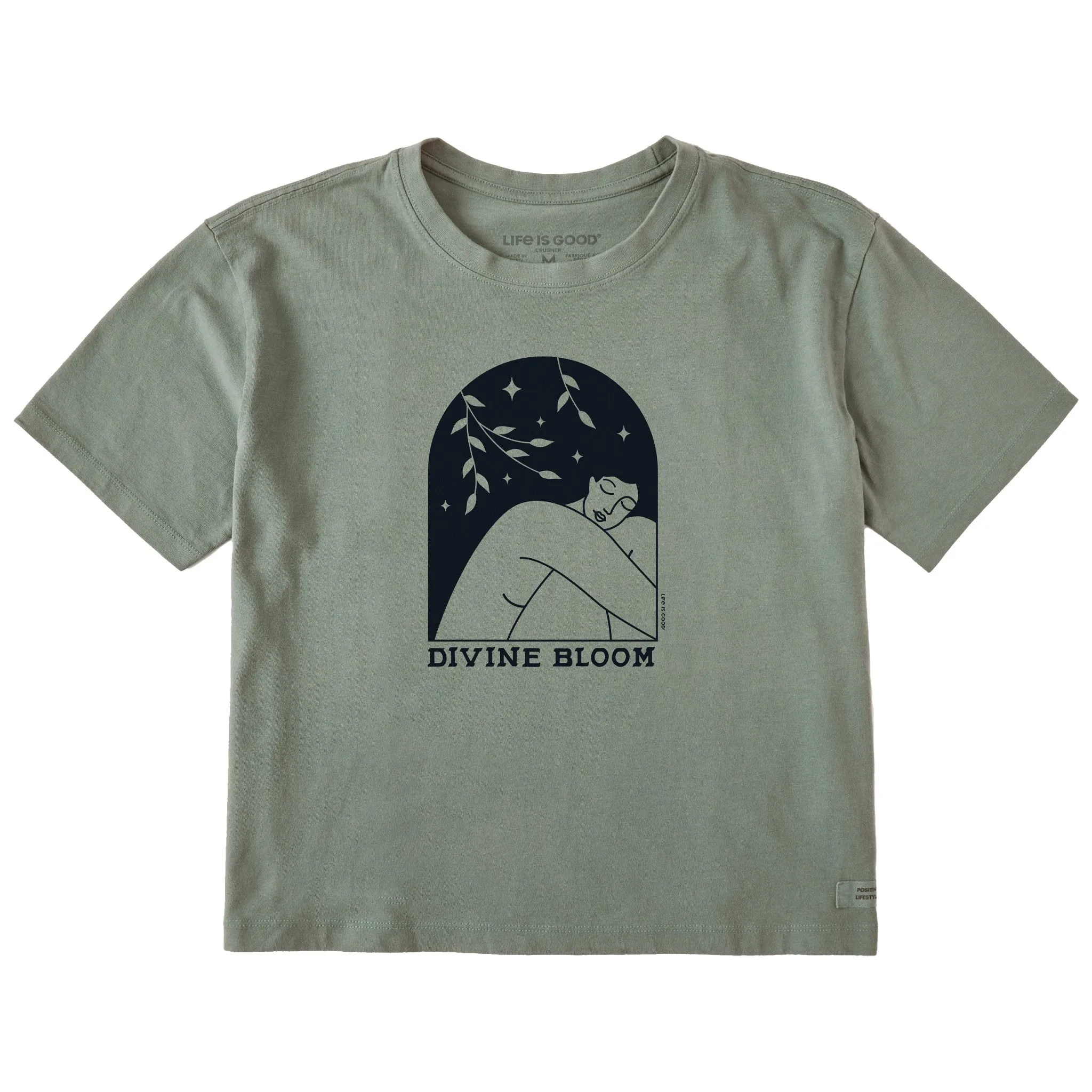 Women's Divine Bloom Short Sleeve Crusher Boxy Tee Life is Good