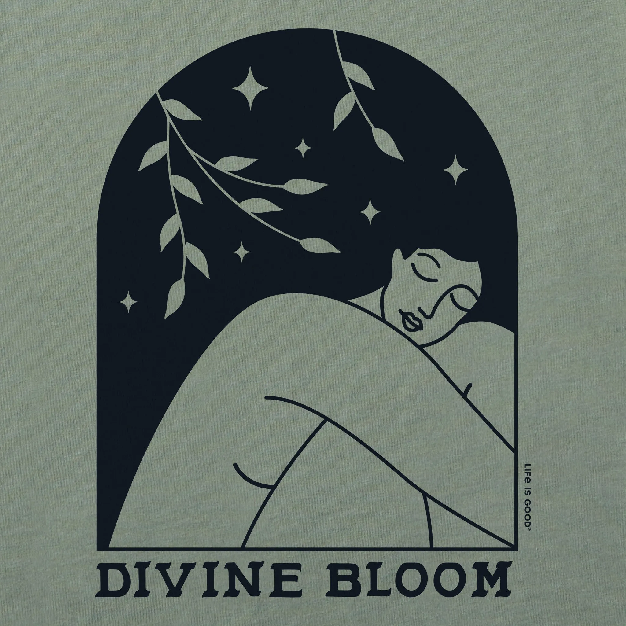 Women's Divine Bloom Short Sleeve Crusher Boxy Tee Life is Good