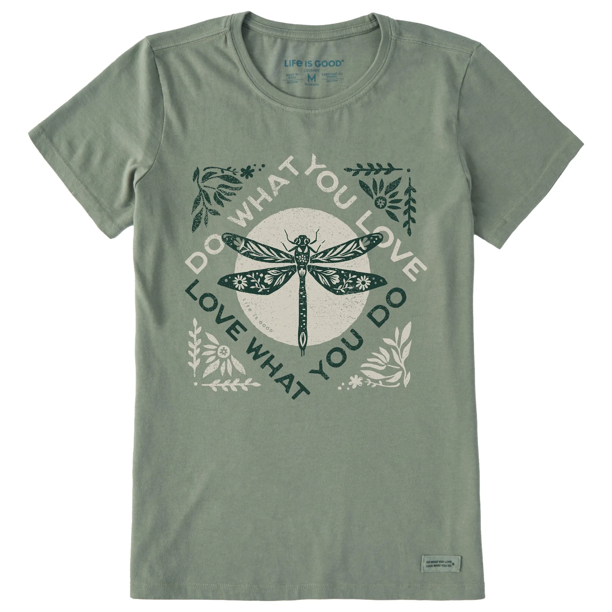 Women's Do What You Love Dragonfly Short Sleeve Crusher Tee Life is Good