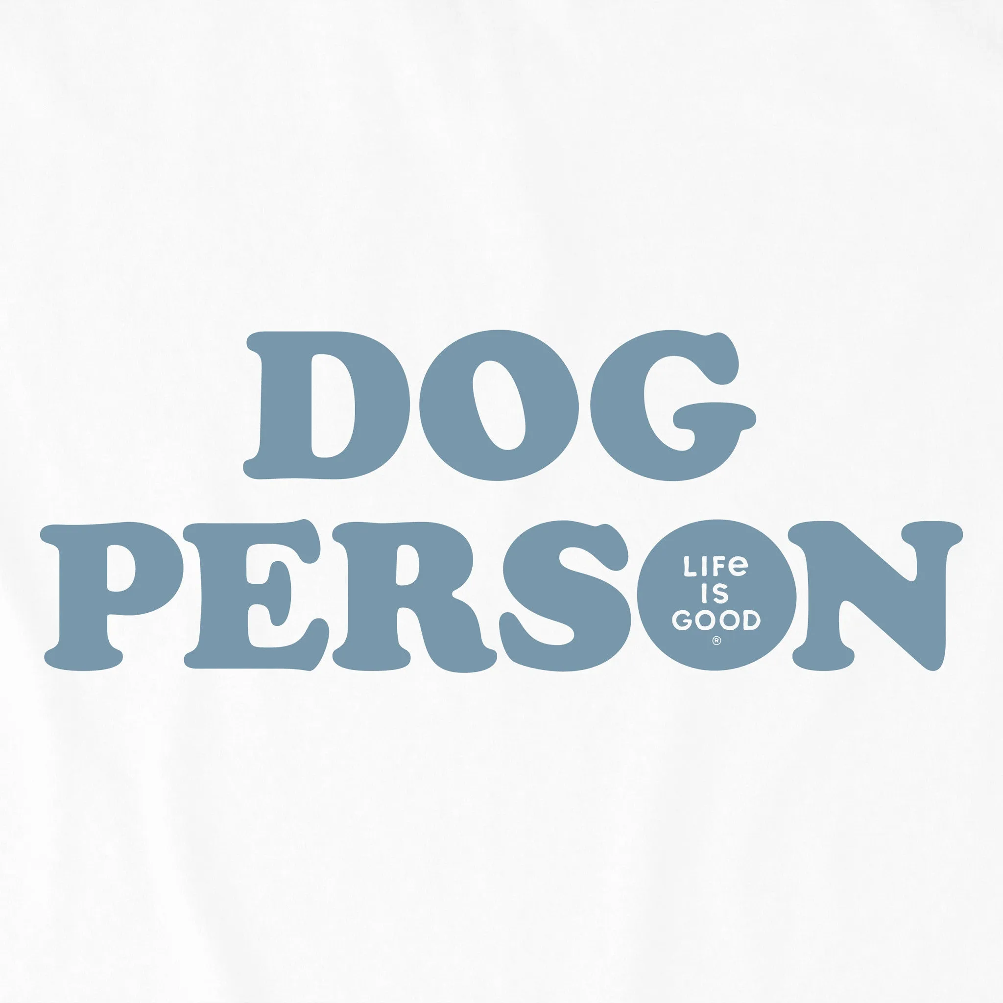 Women's Dog Person Text Short Sleeve Vee Life is Good