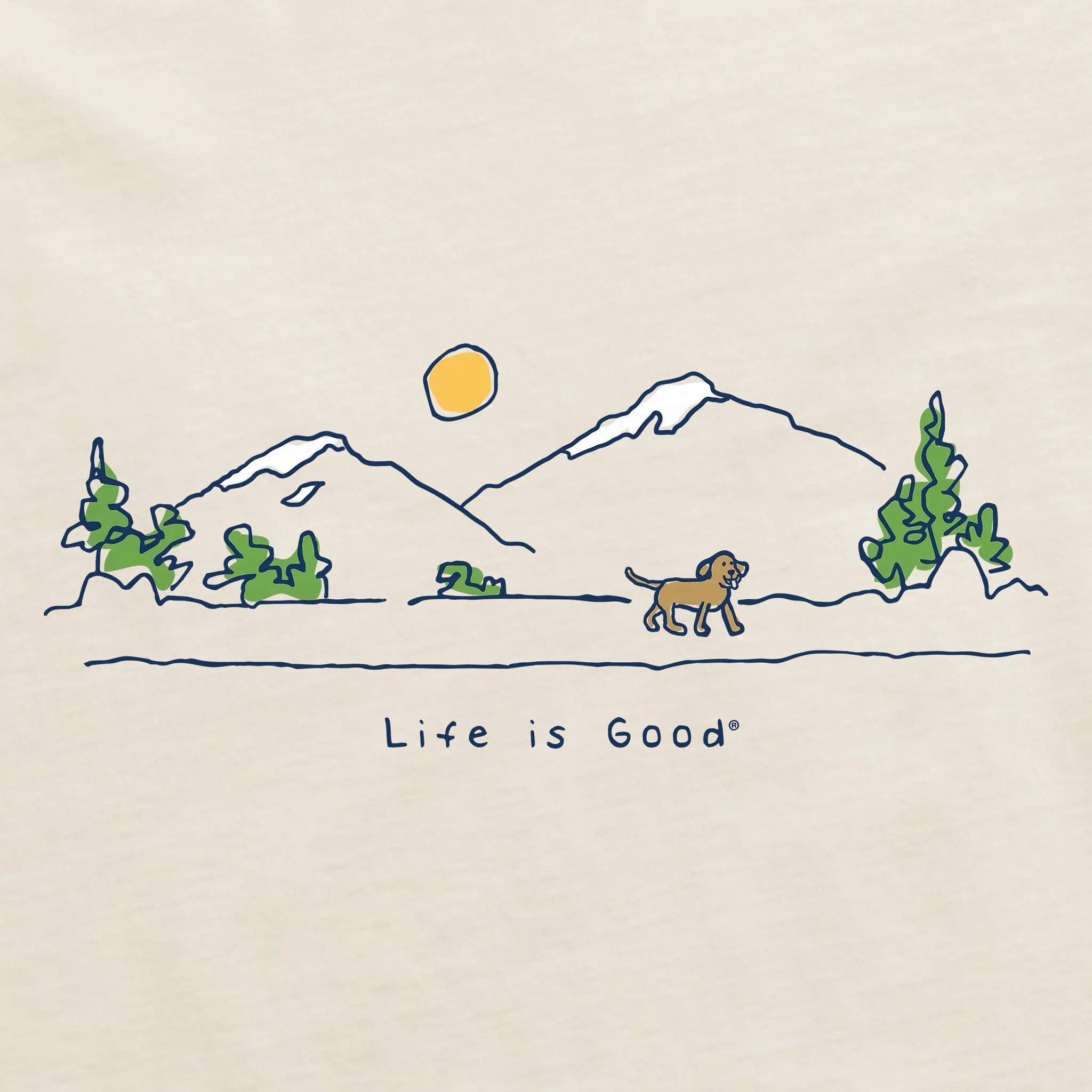 Women's Dog Vista Short Sleeve Crusher Tee Life is Good